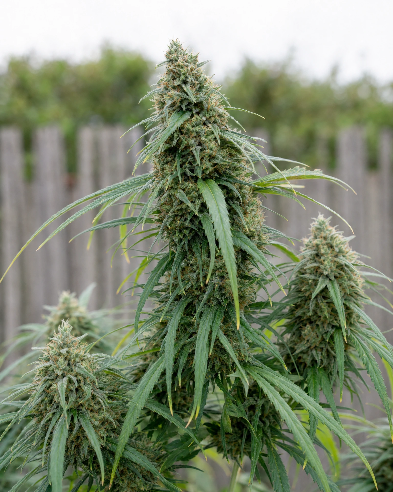 Ausgereifte Cannabispflanze der Sorte Blue Dream aus einem zweiten Blickwinkel
