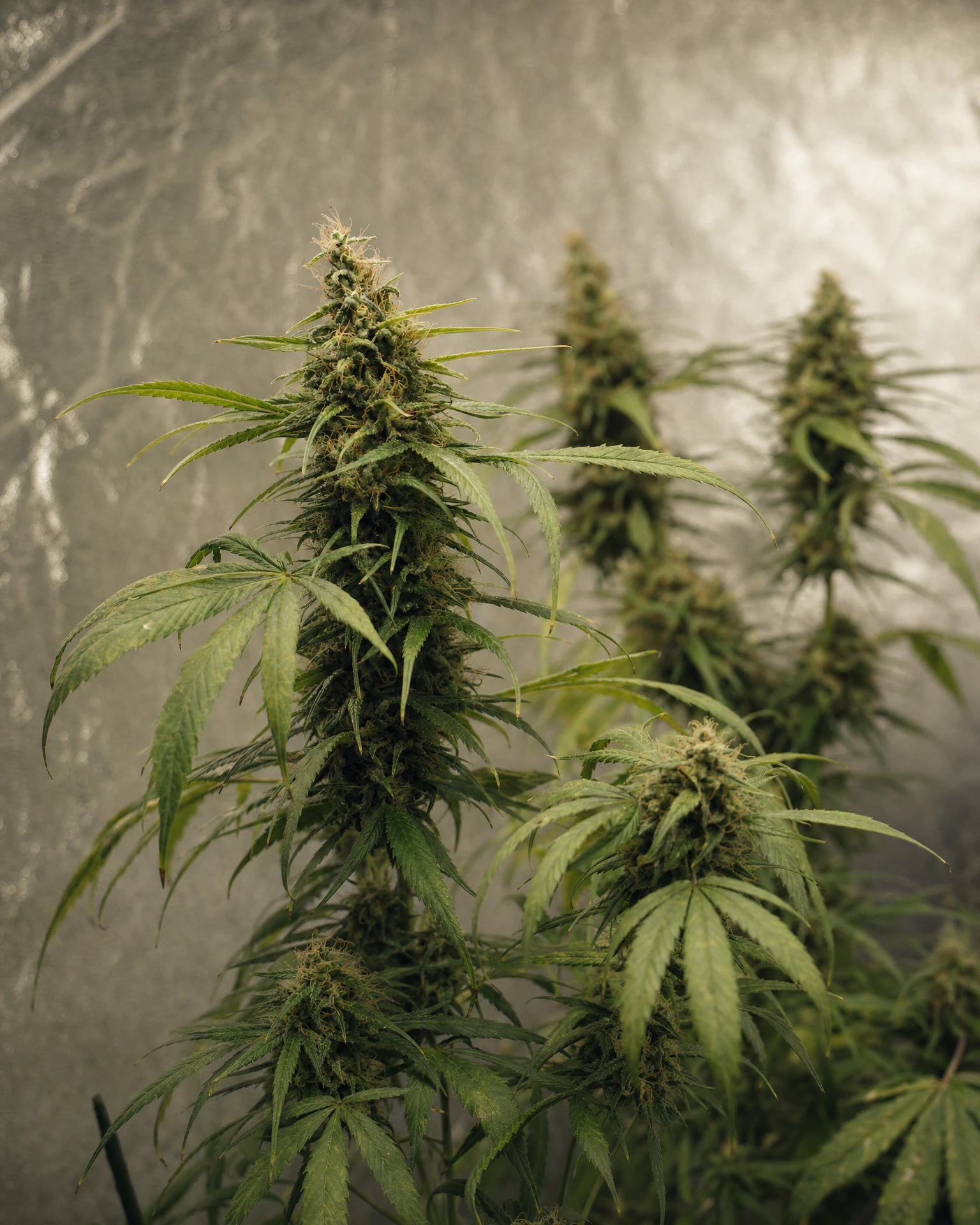 Ausgereifte Cannabispflanze der Sorte Colombian Gold Autoflower aus einem zweiten Blickwinkel