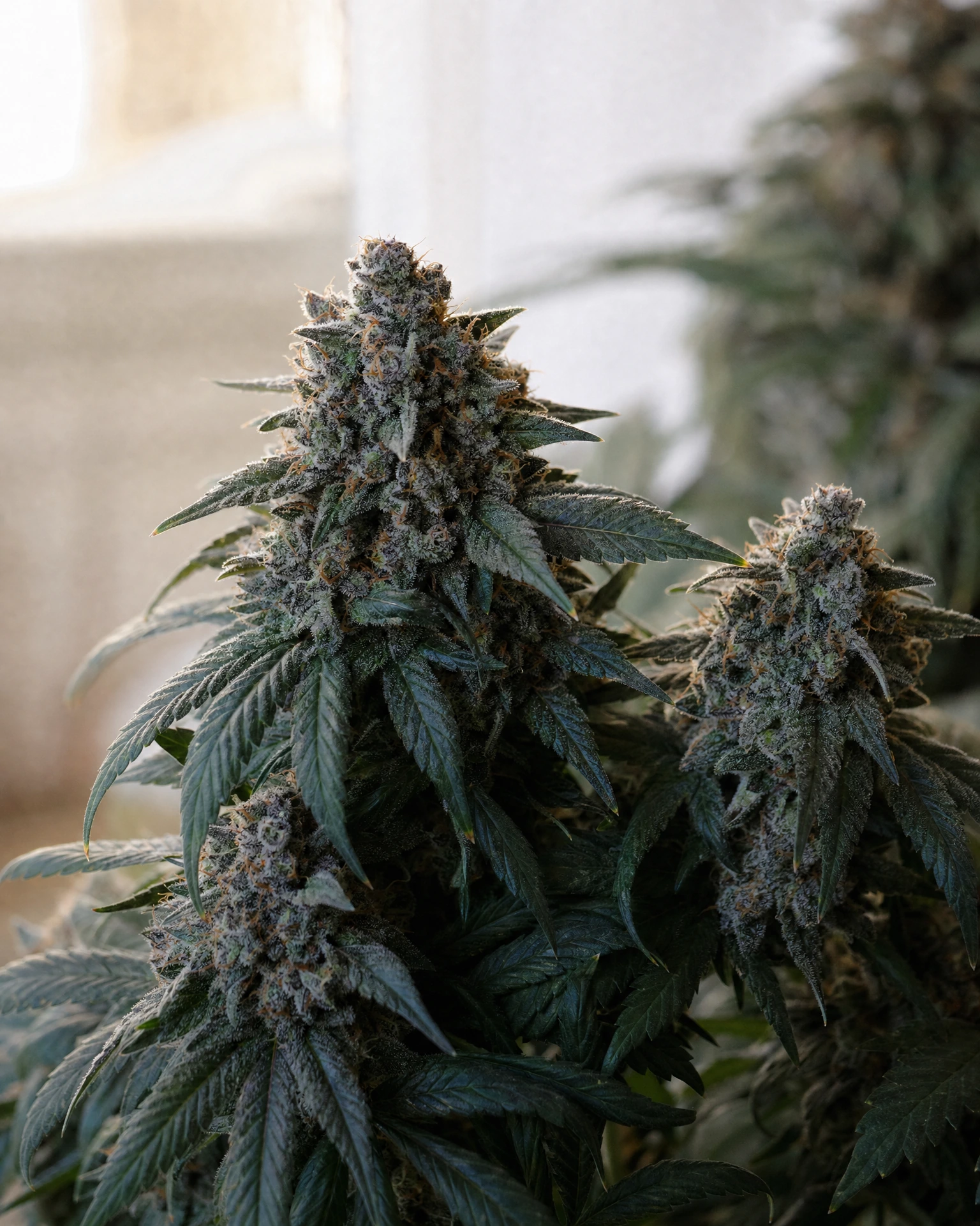 Ausgereifte Cannabispflanze der Sorte Gelato Autoflower aus einem zweiten Blickwinkel