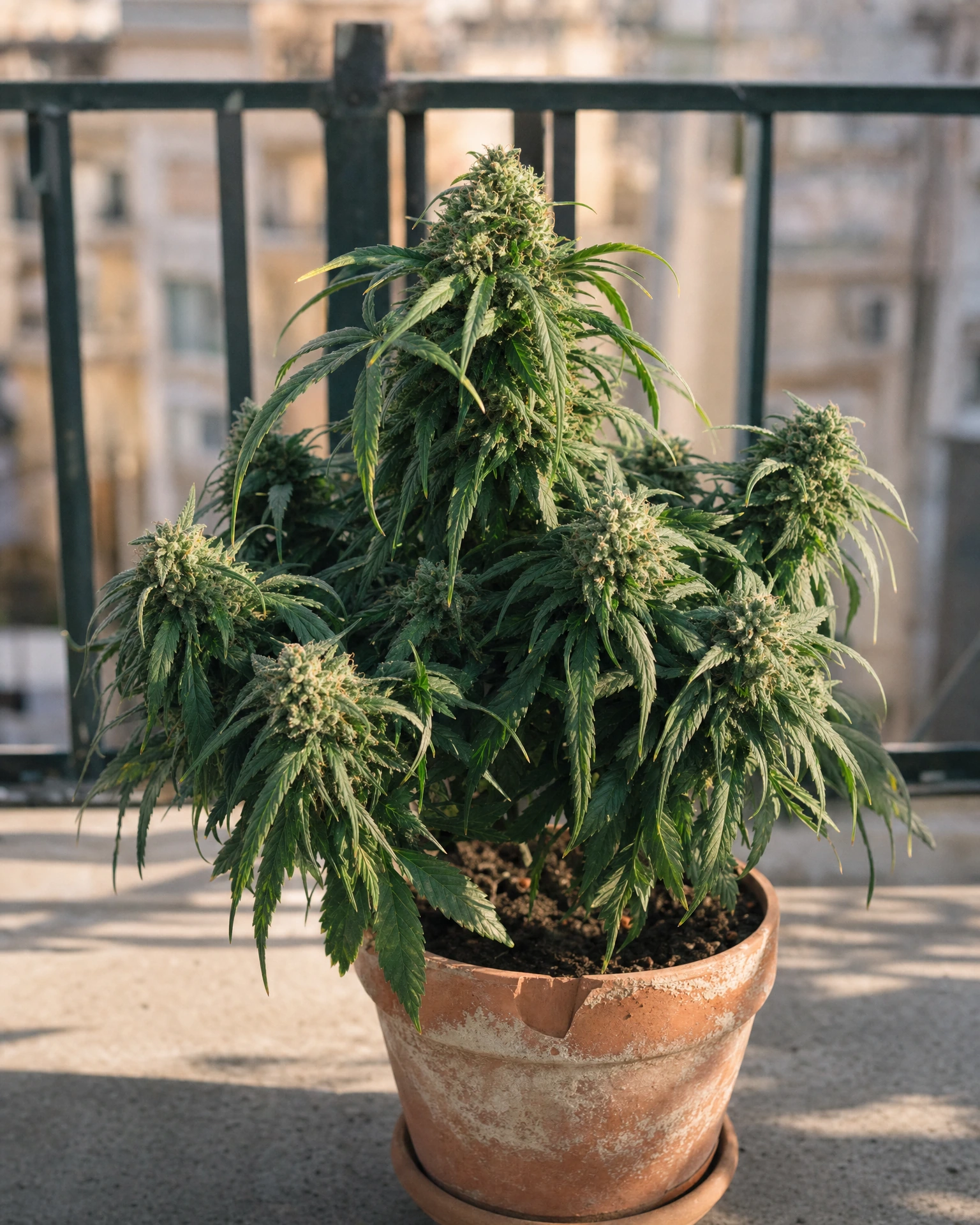 Ausgewachsene Cannabispflanze der Sorte Pineapple Express Autoflower
