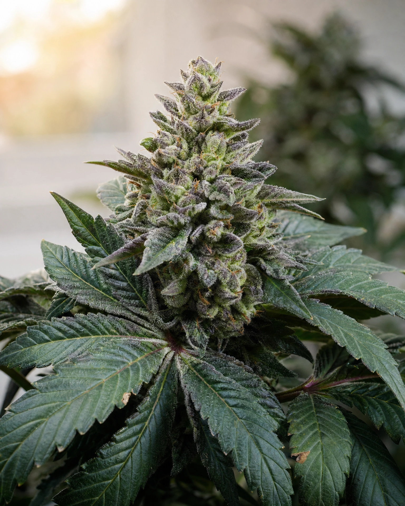 Blühende Cannabispflanze der Sorte Do-Si-Dos
