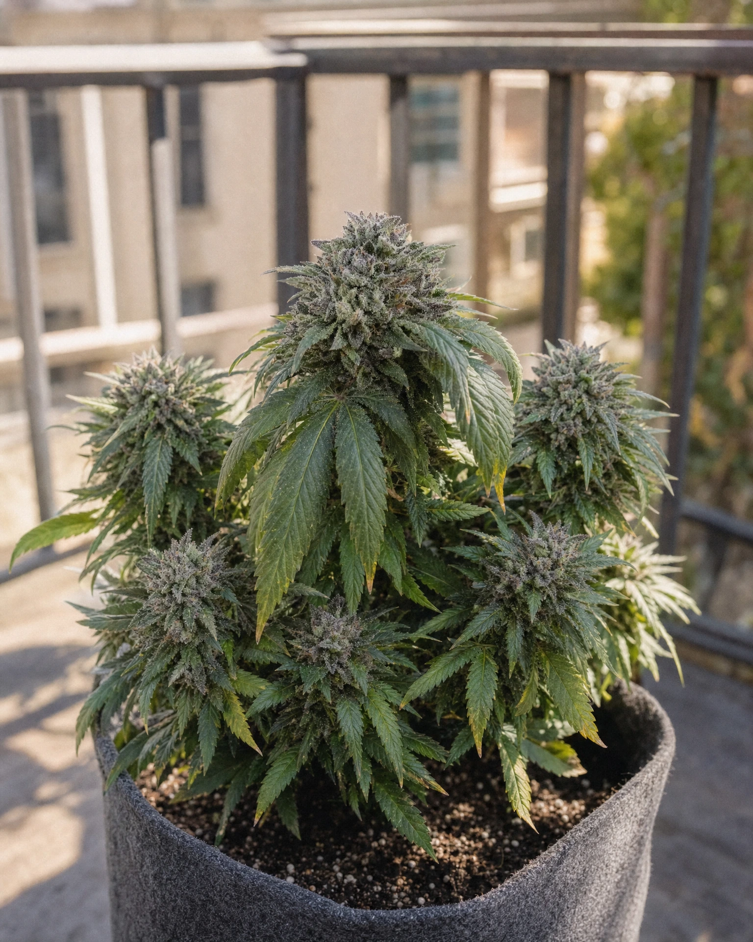 Ausgewachsene Cannabispflanze der Sorte Do-Si-Dos Autoflower