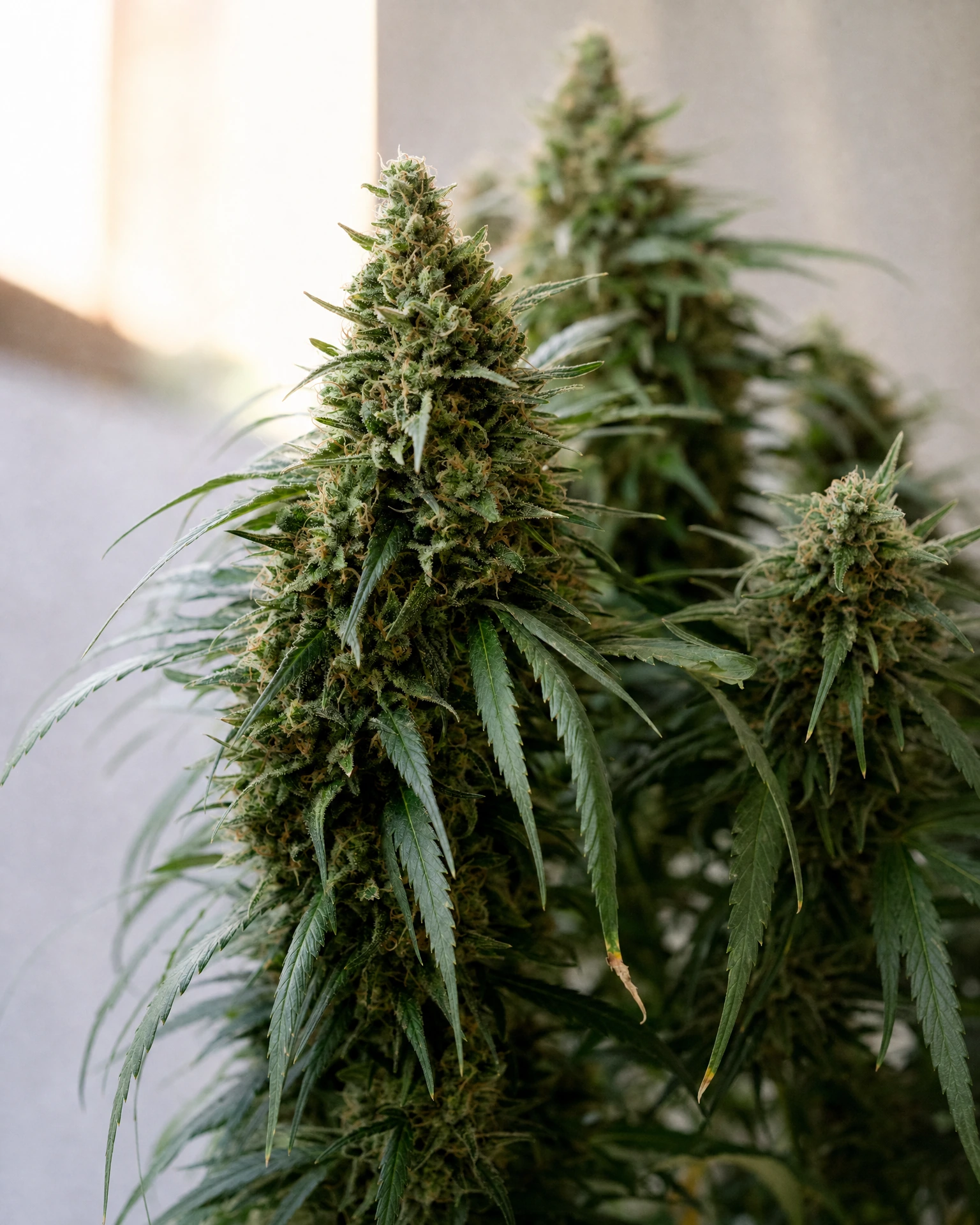 Ausgereifte Cannabispflanze der Sorte Jack Herer aus einem zweiten Blickwinkel