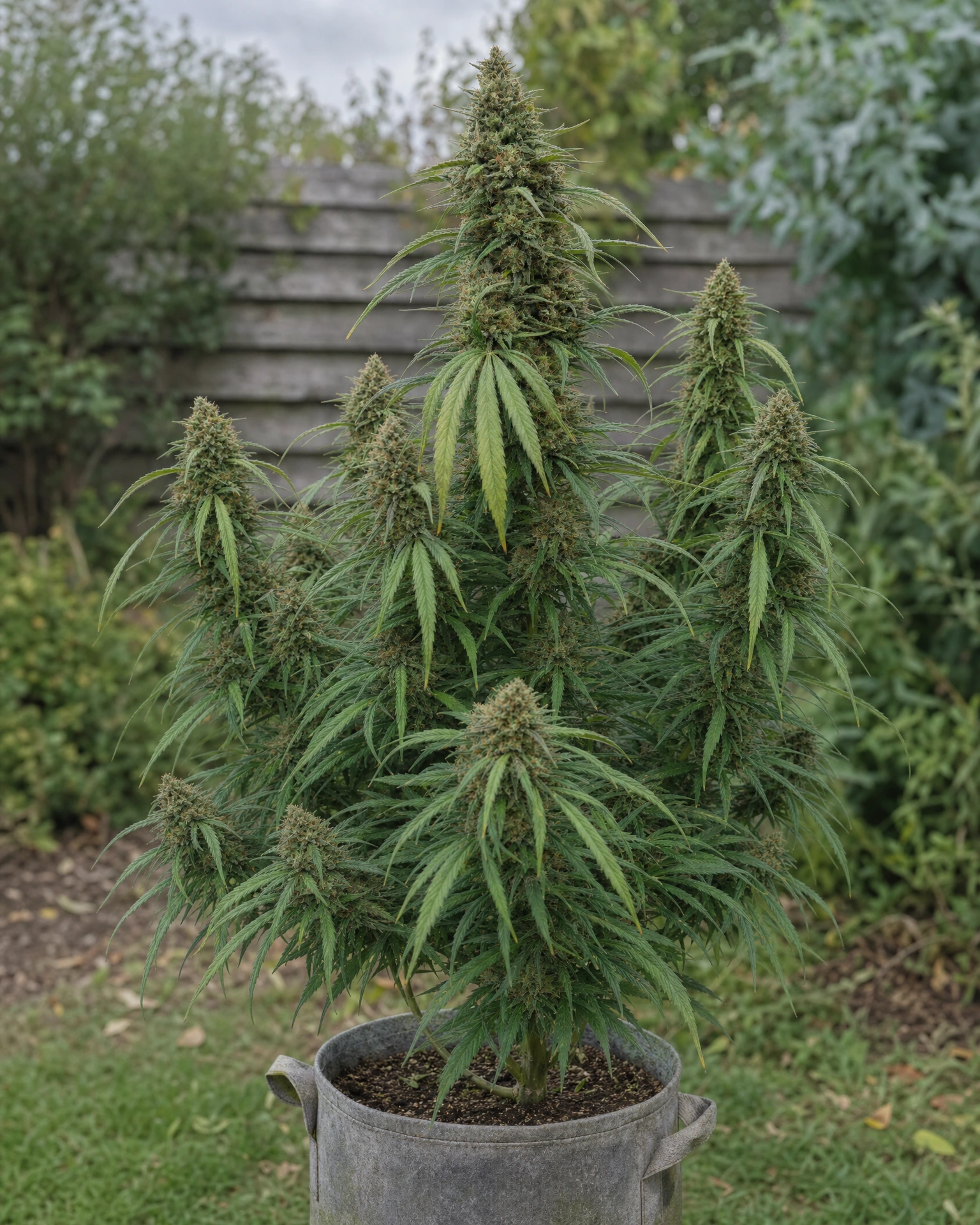 Ausgewachsene Cannabispflanze der Sorte AK-47