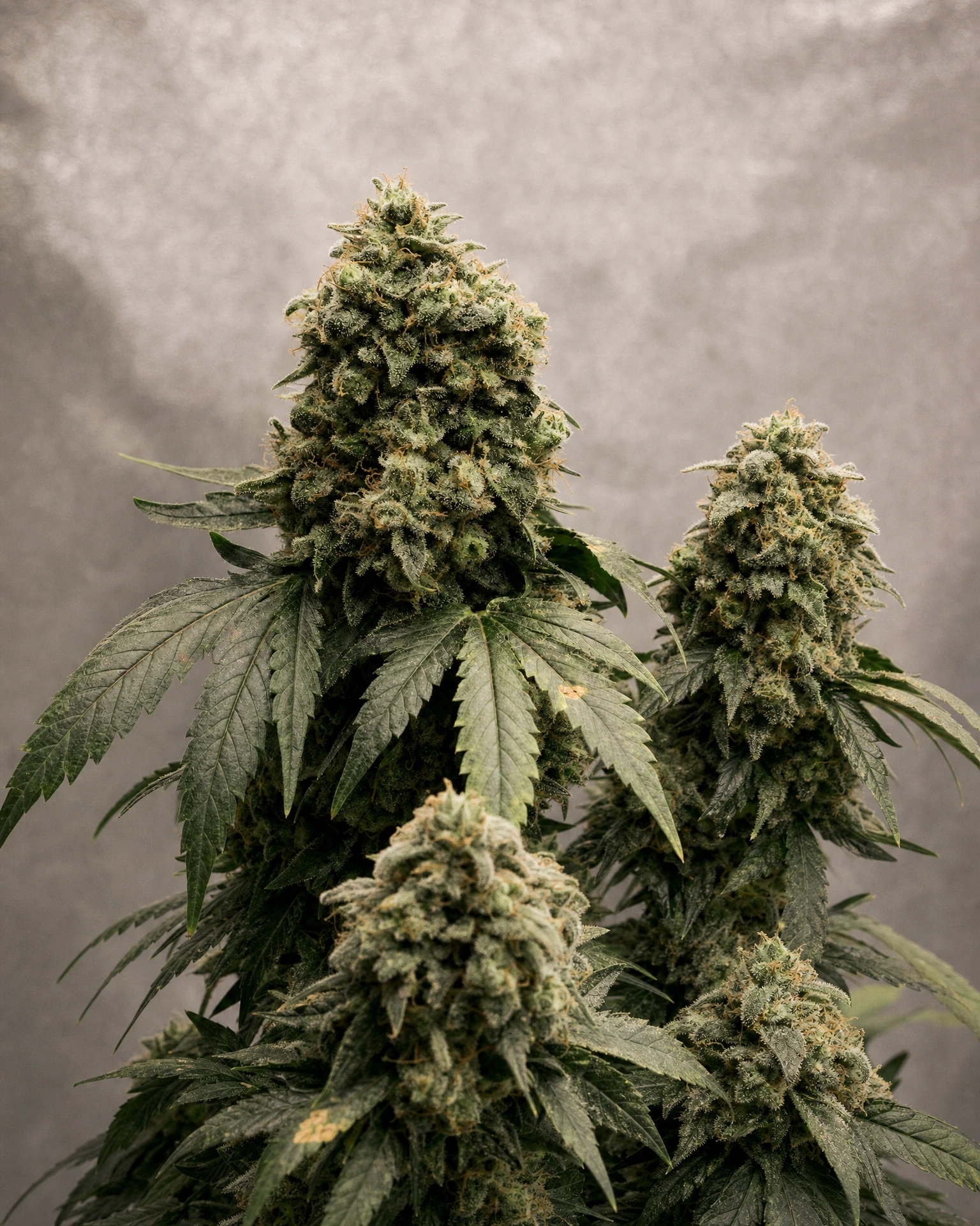 Ausgereifte Cannabispflanze der Sorte Gorilla Glue Autoflower aus einem zweiten Blickwinkel