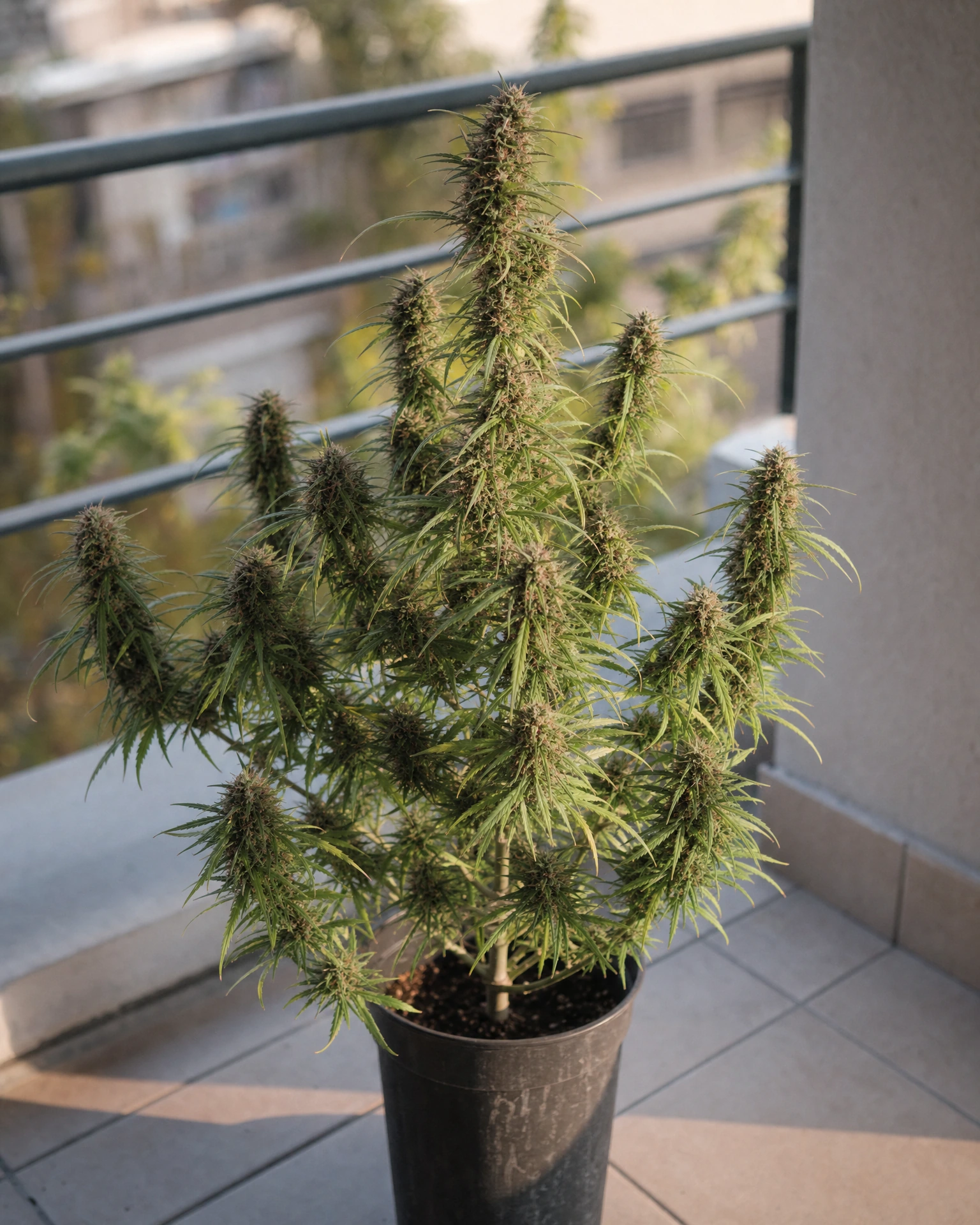 Ausgewachsene Cannabispflanze der Sorte Panama Red