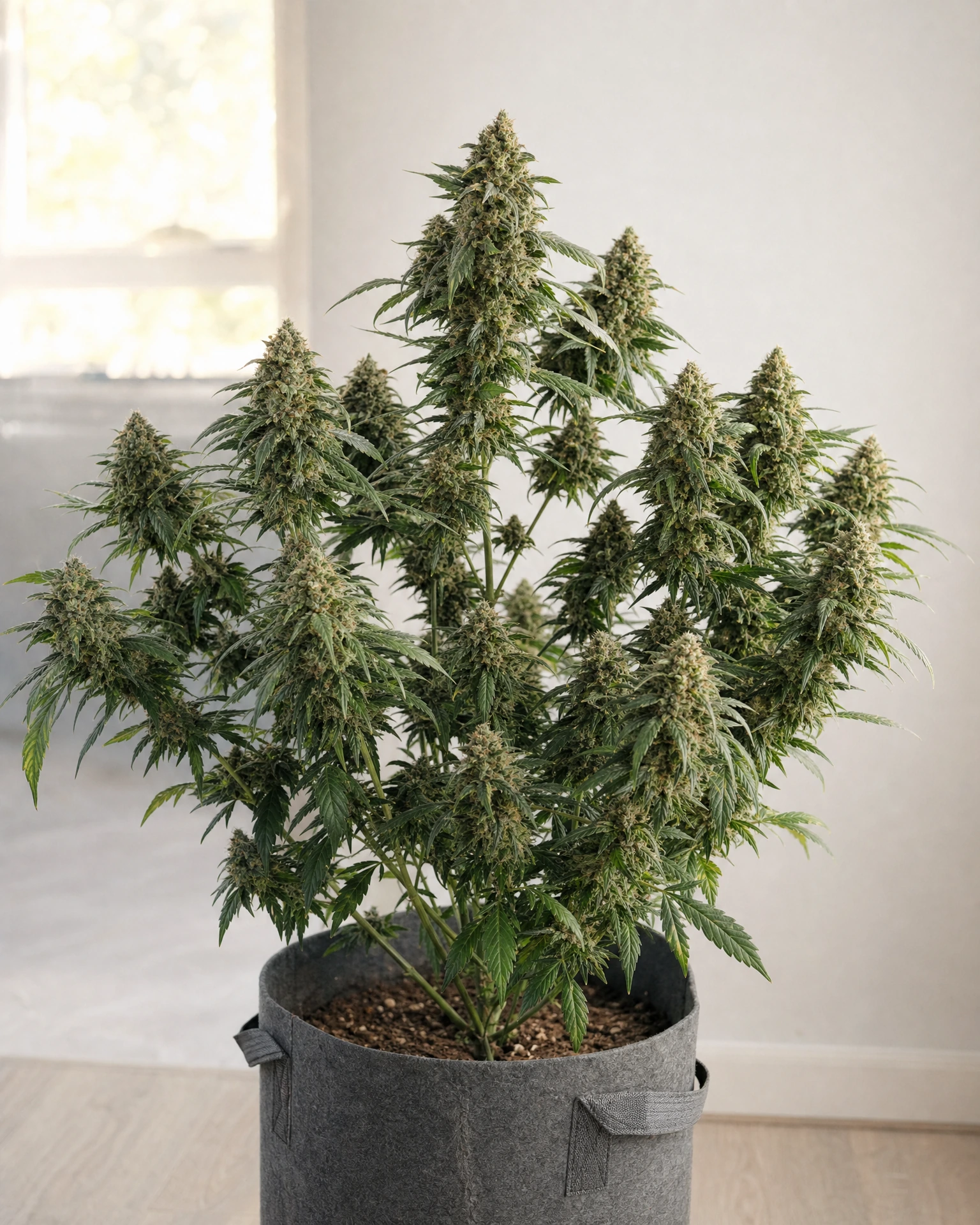 Ausgewachsene Cannabispflanze der Sorte Chiqui Banana