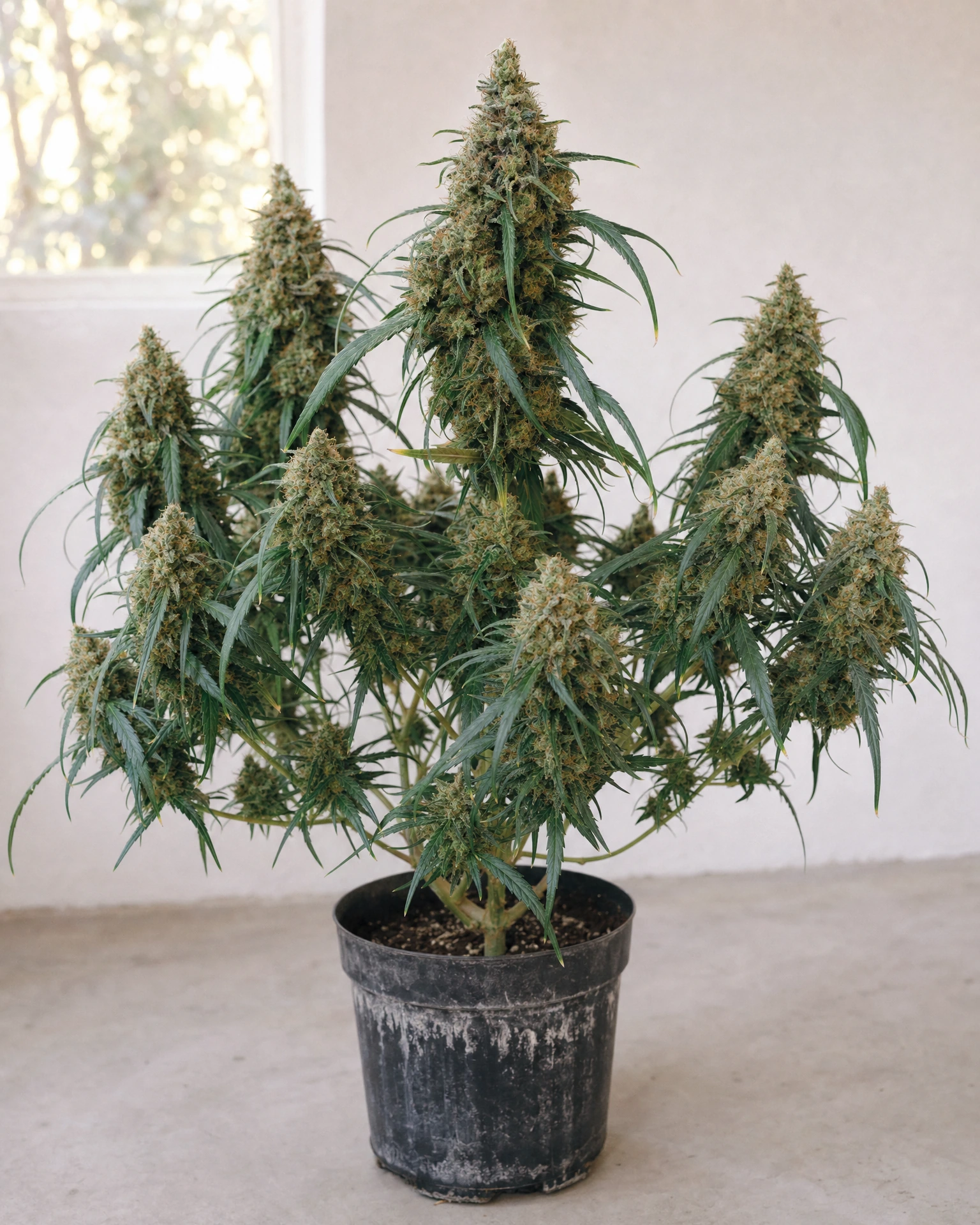 Ausgewachsene Cannabispflanze der Sorte Power Plant