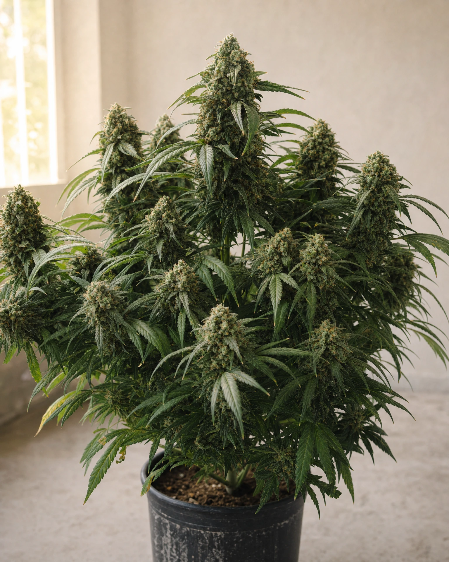 Ausgewachsene Cannabispflanze der Sorte UK Cheese