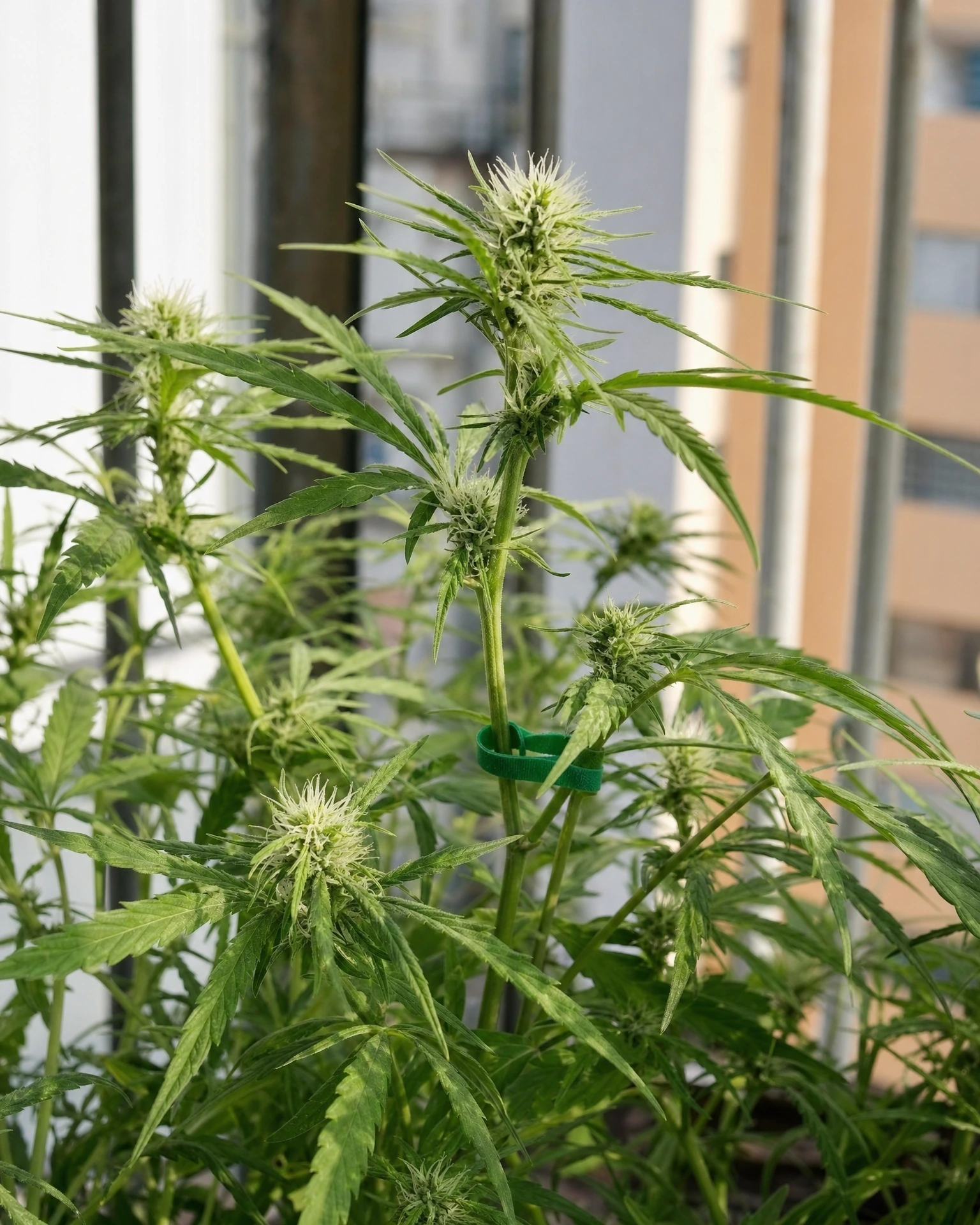 Green Crack Autoflower in der frühen Blütephase