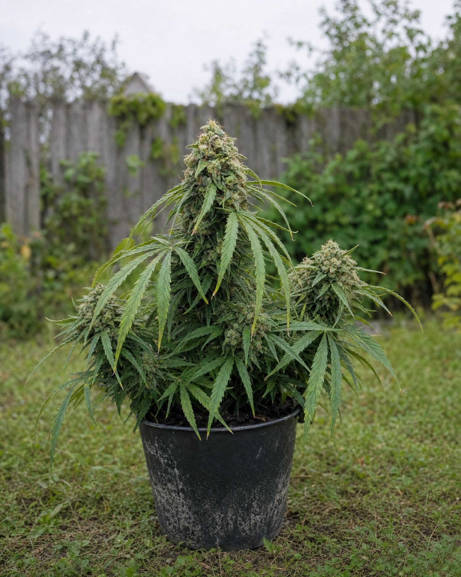 Ausgewachsene Cannabispflanze der Sorte Ghost Train Haze Autoflower