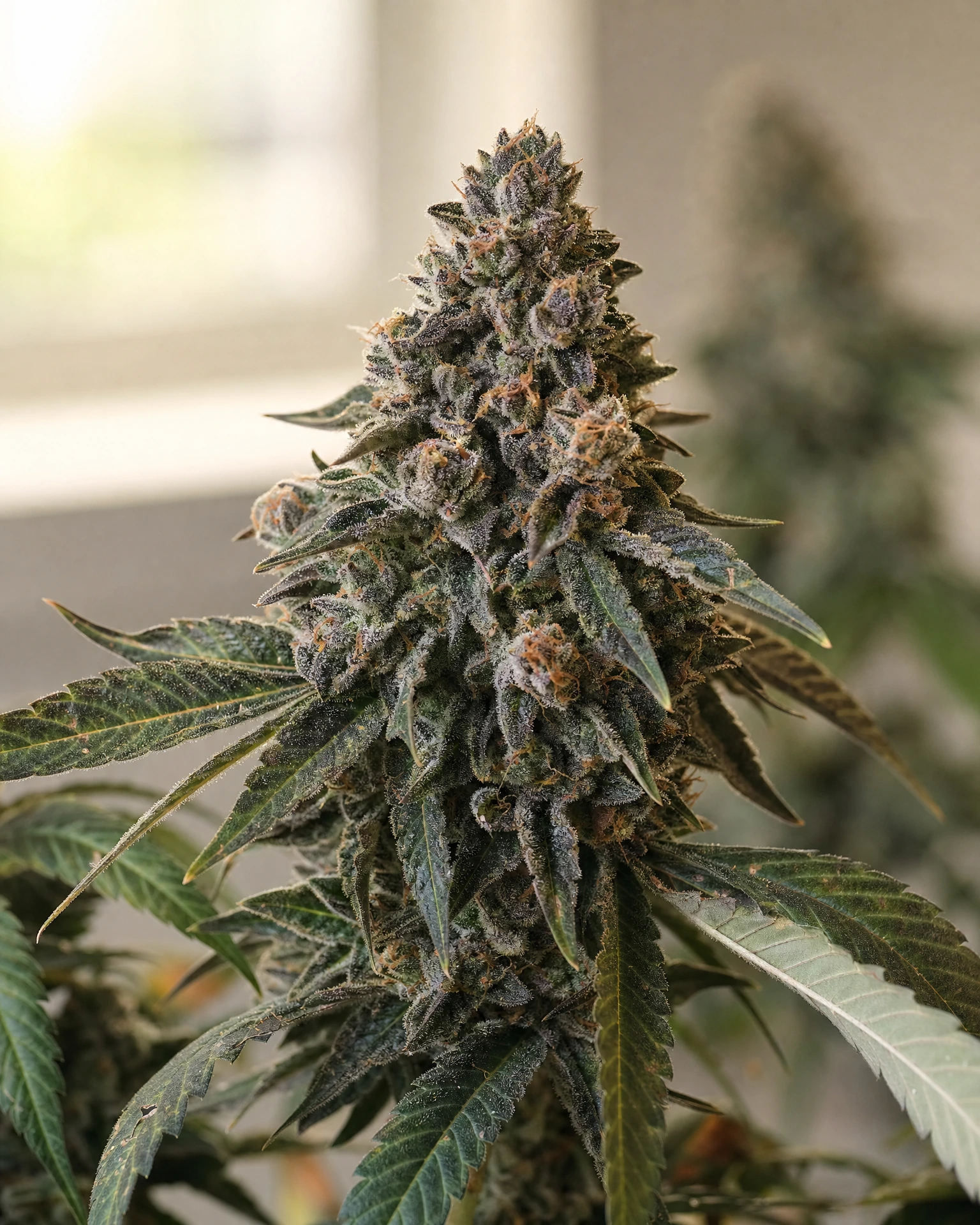Blühende Cannabispflanze der Sorte RS11
