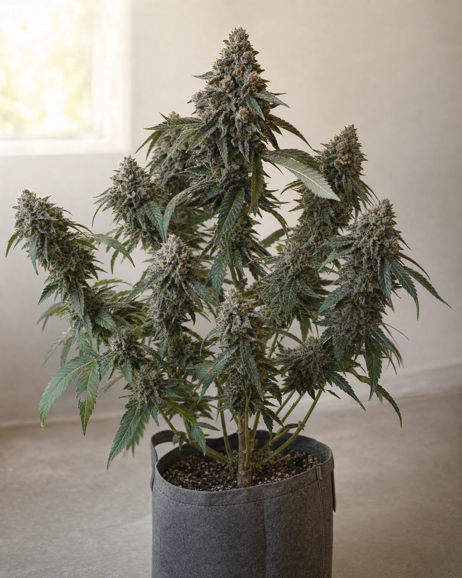 Ausgewachsene Cannabispflanze der Sorte RS11