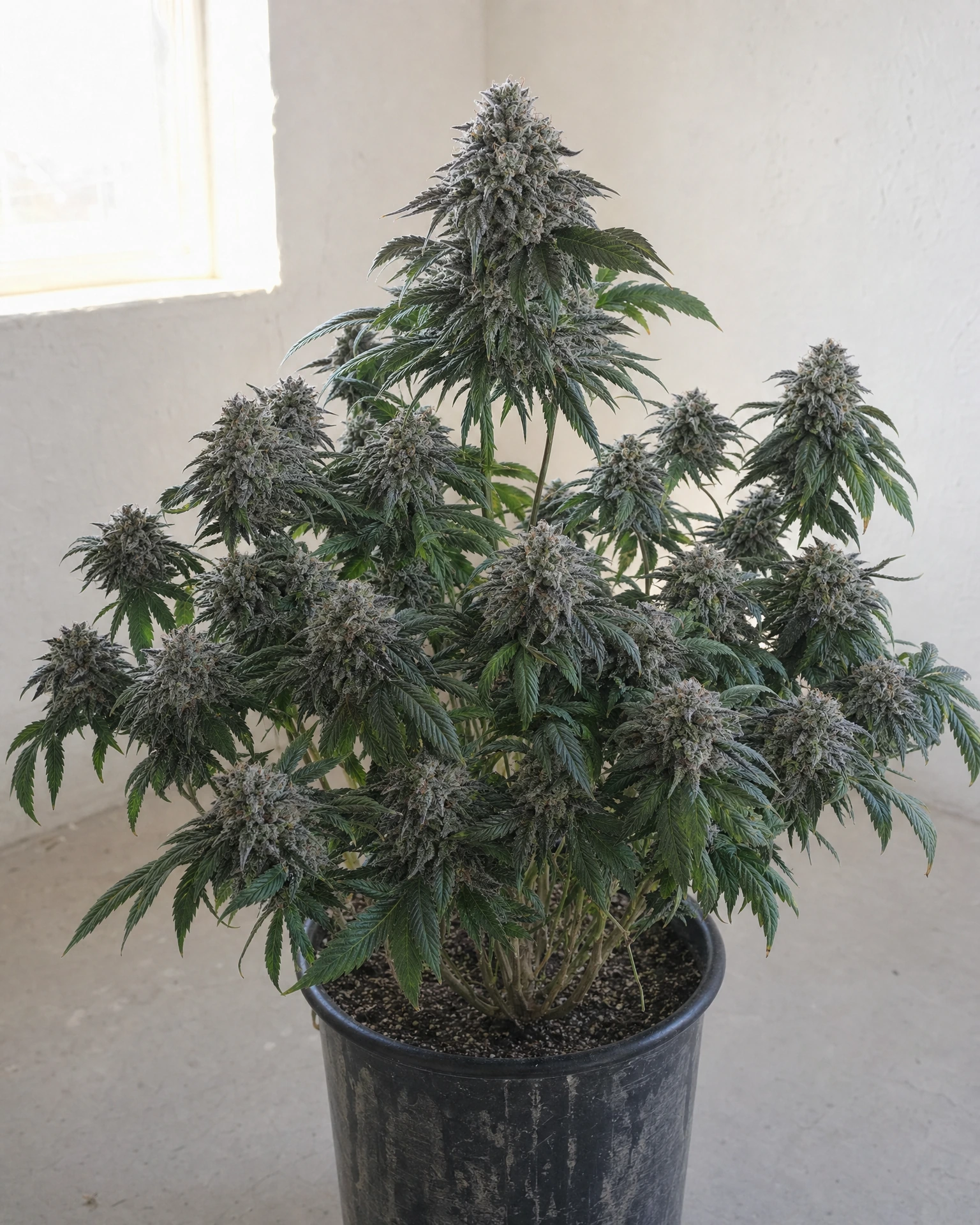 Ausgewachsene Cannabispflanze der Sorte Slurricane