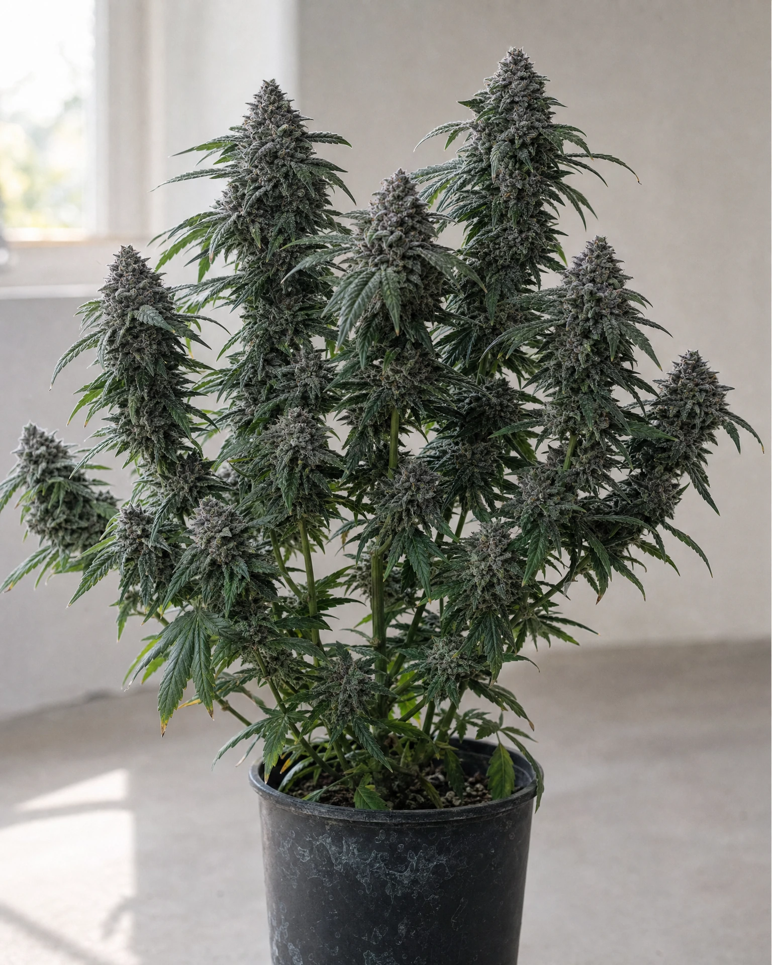 Ausgewachsene Cannabispflanze der Sorte Biscotti