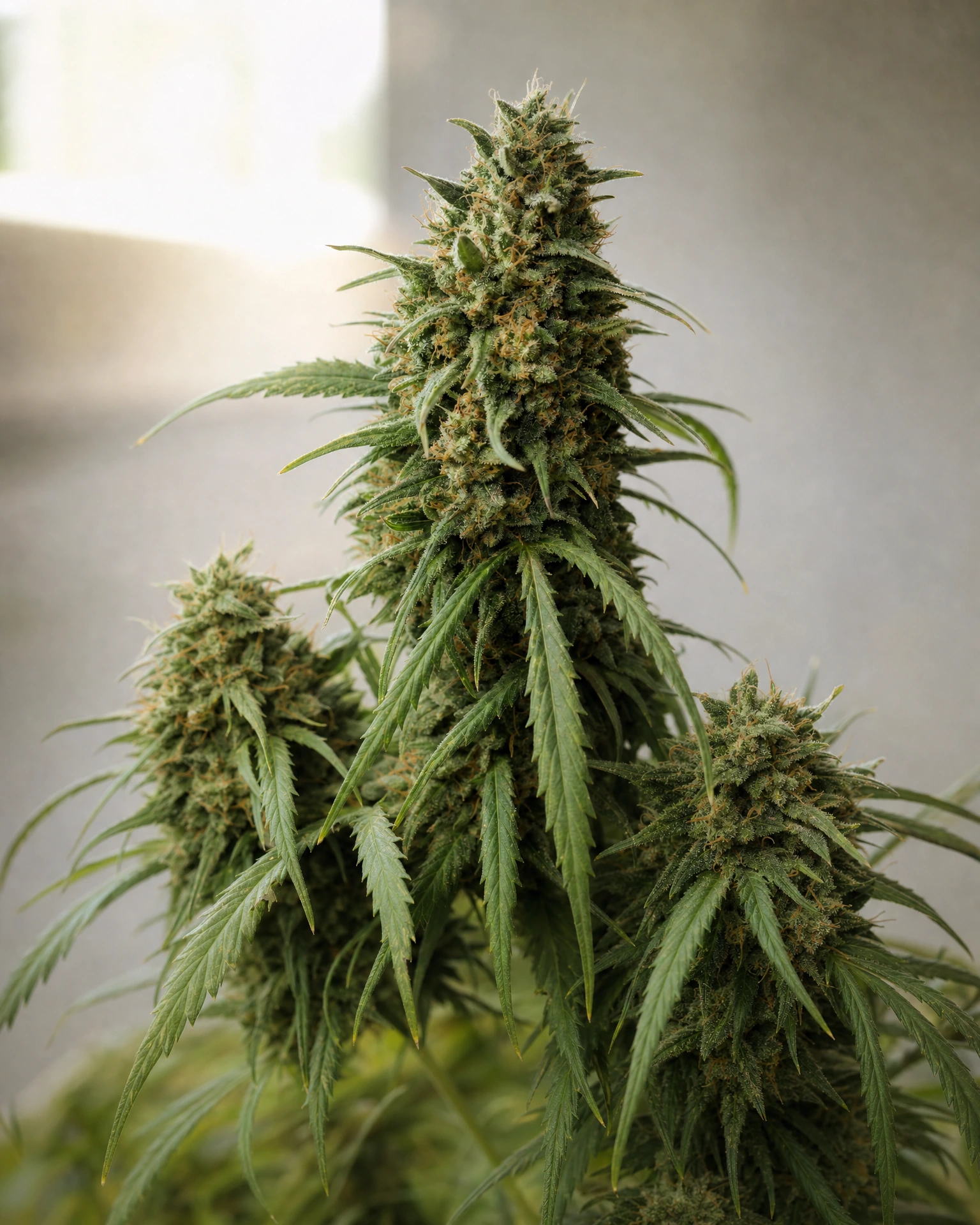 Ausgereifte Cannabispflanze der Sorte Cinderella 99 aus einem zweiten Blickwinkel