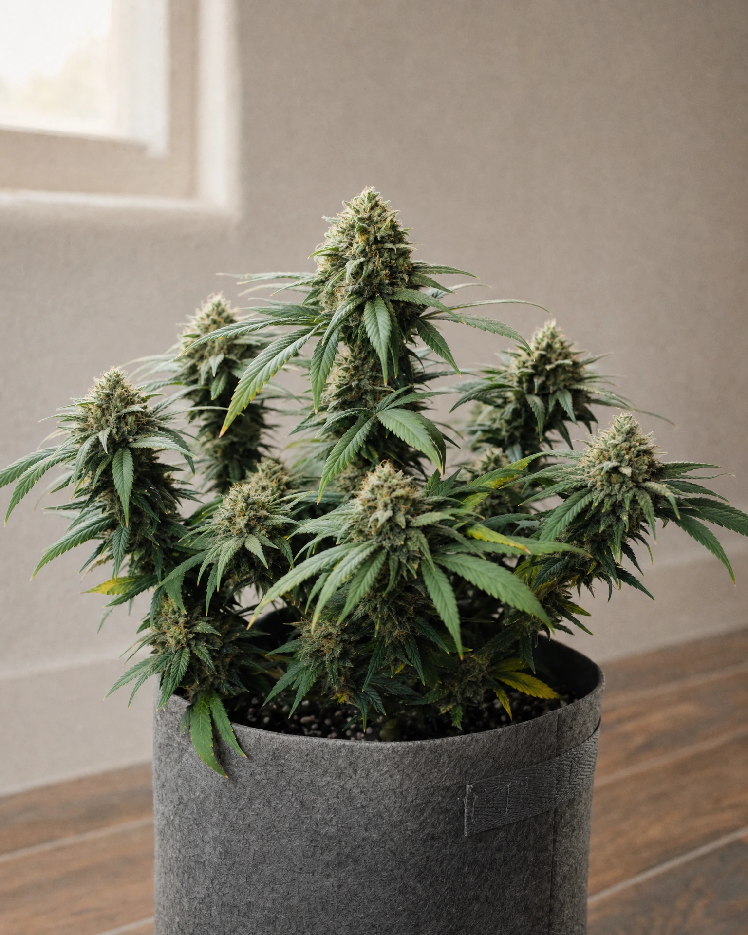 Ausgewachsene Cannabispflanze der Sorte Somango Autoflower