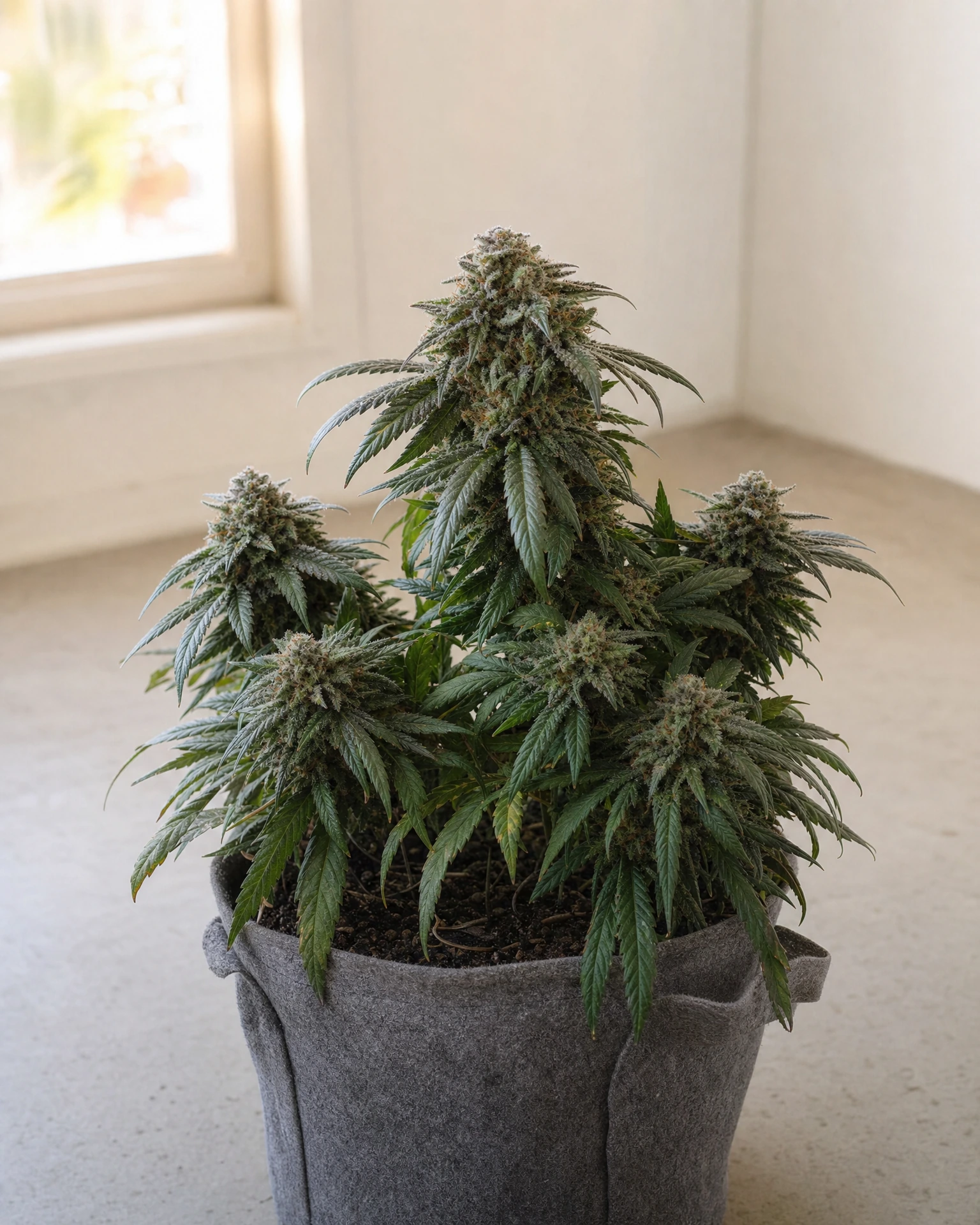 Ausgewachsene Cannabispflanze der Sorte Sweet Tooth Autoflower
