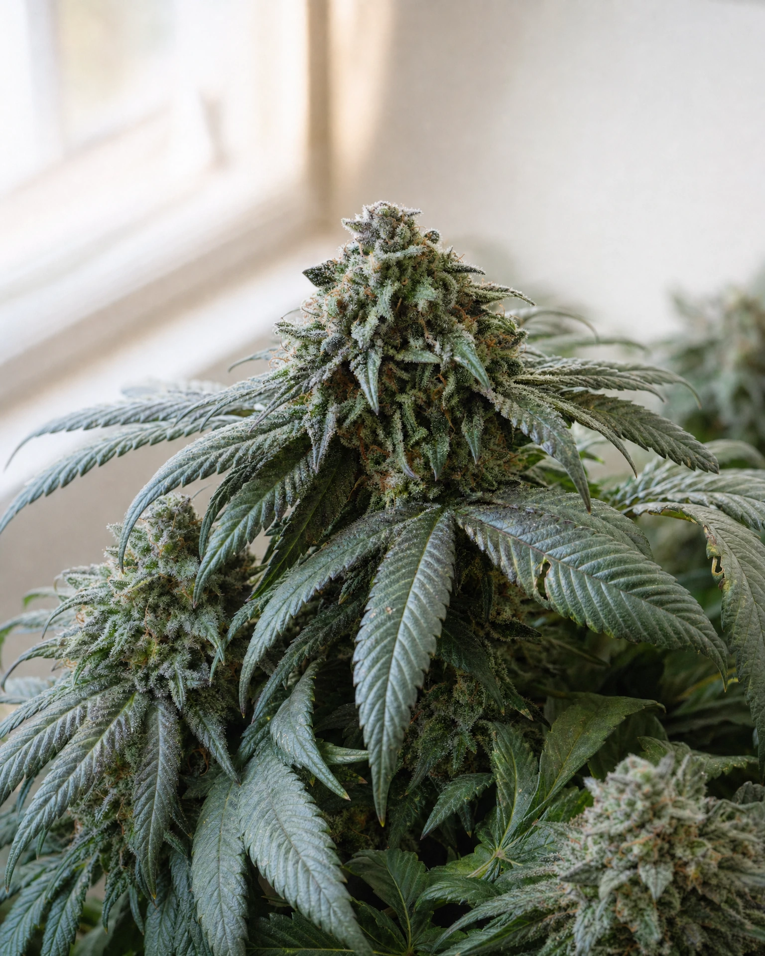 Ausgereifte Cannabispflanze der Sorte Sweet Tooth Autoflower aus einem zweiten Blickwinkel