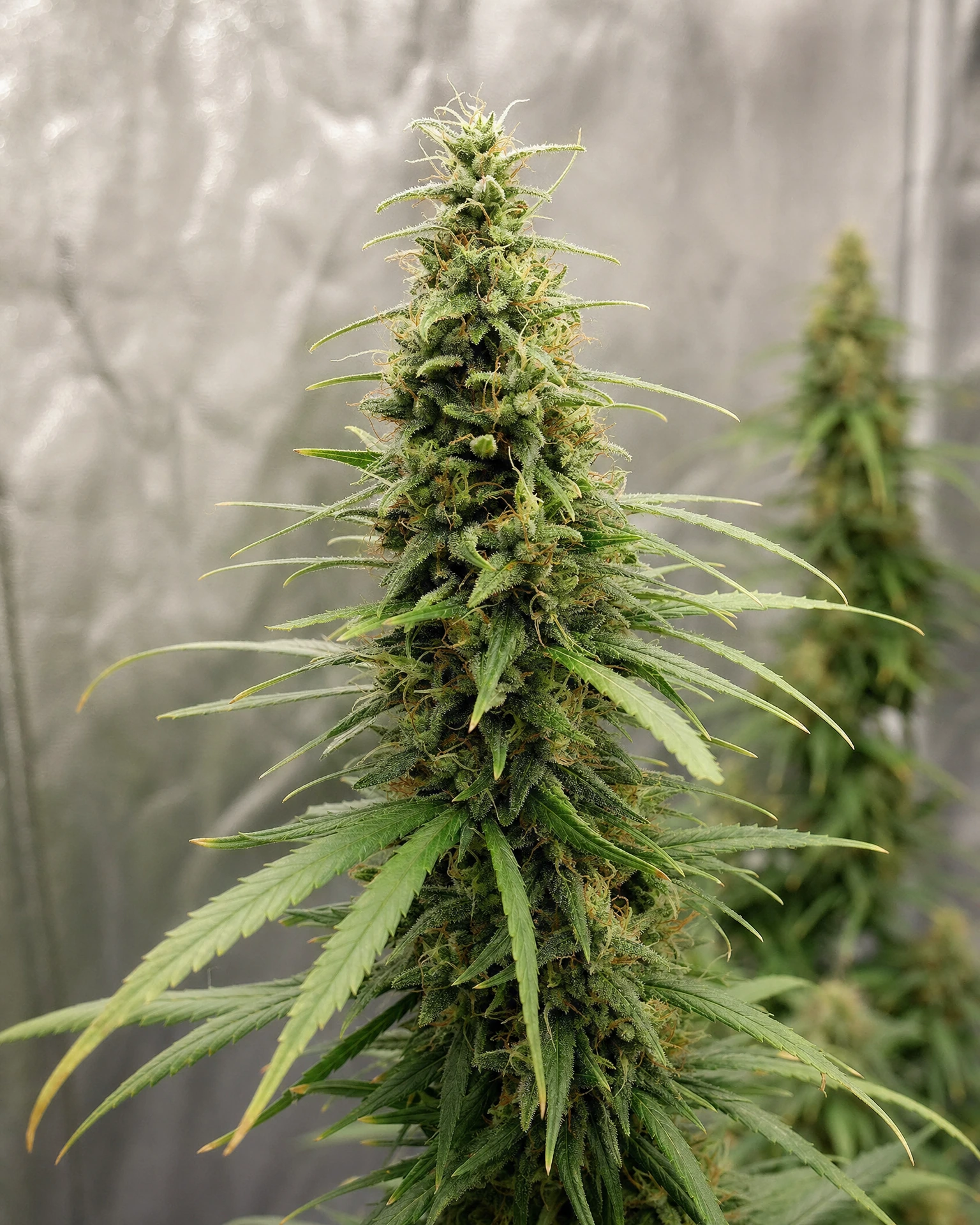 Blühende Cannabispflanze der Sorte ACDC