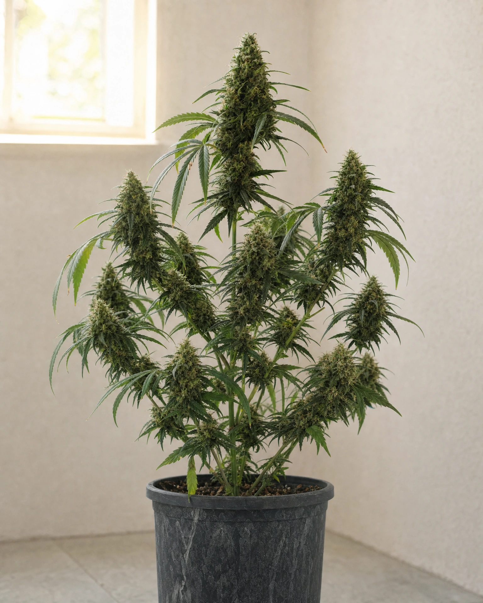 Ausgewachsene Cannabispflanze der Sorte Sour Tsunami