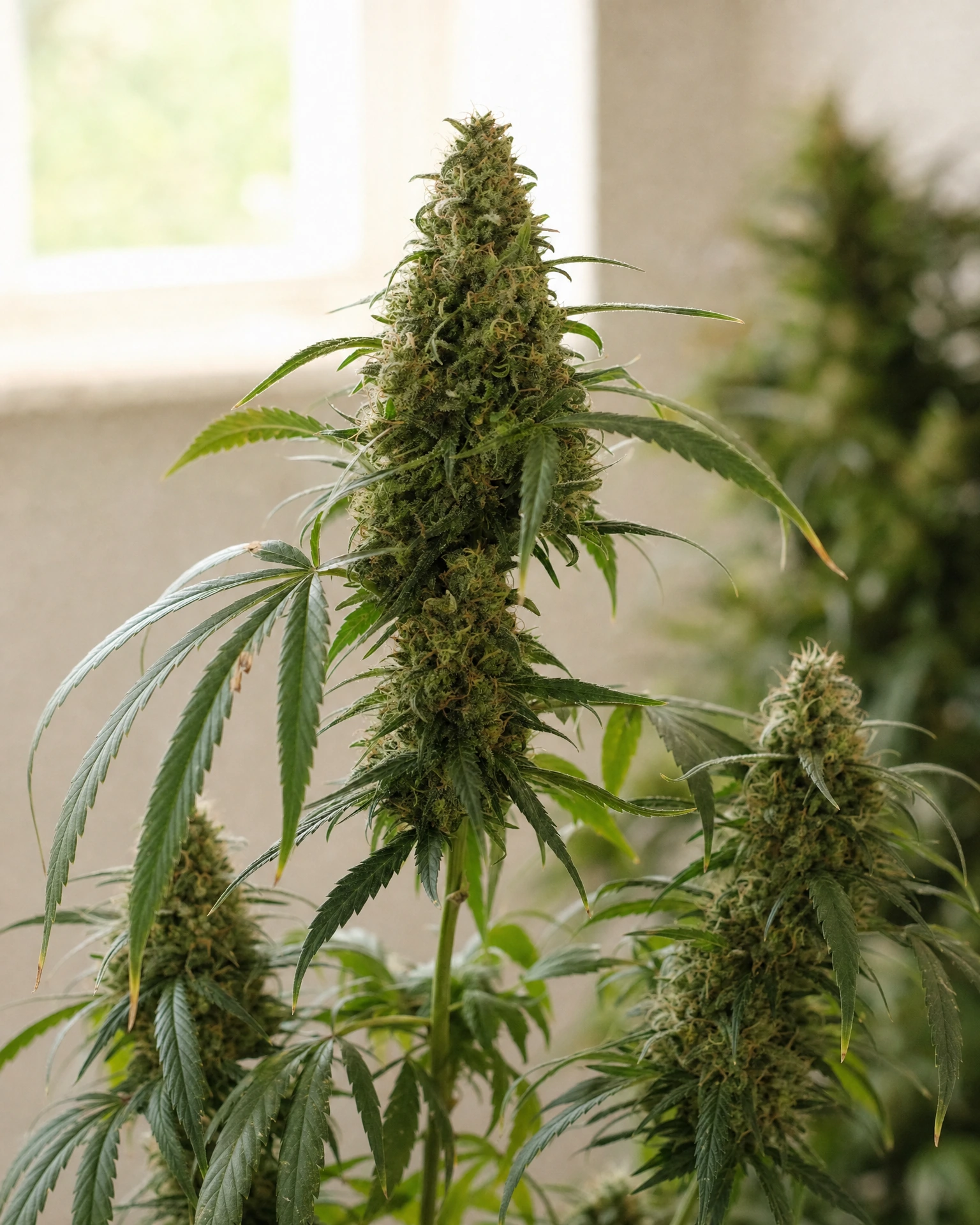 Ausgereifte Cannabispflanze der Sorte Sour Tsunami aus einem zweiten Blickwinkel