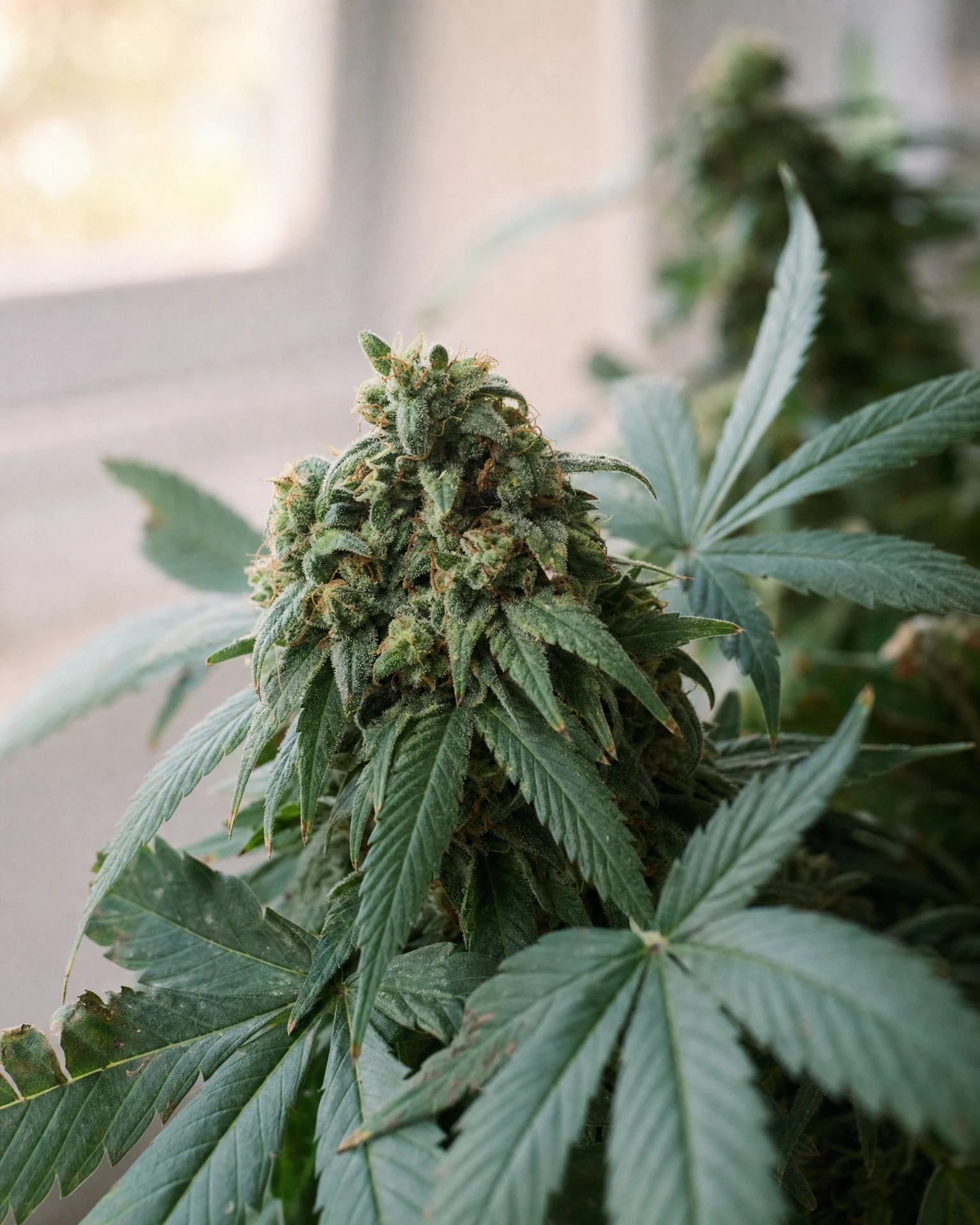 Blühende Cannabispflanze der Sorte Critical Mass CBD Autoflower