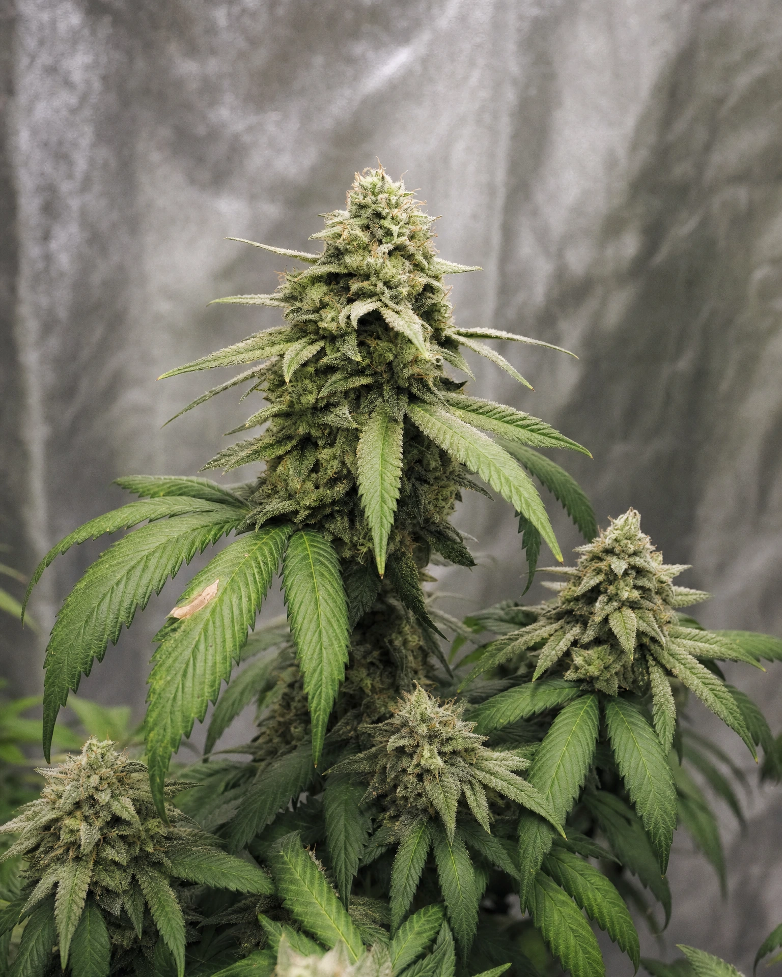 Ausgereifte Cannabispflanze der Sorte CBG Soul 15% aus einem zweiten Blickwinkel