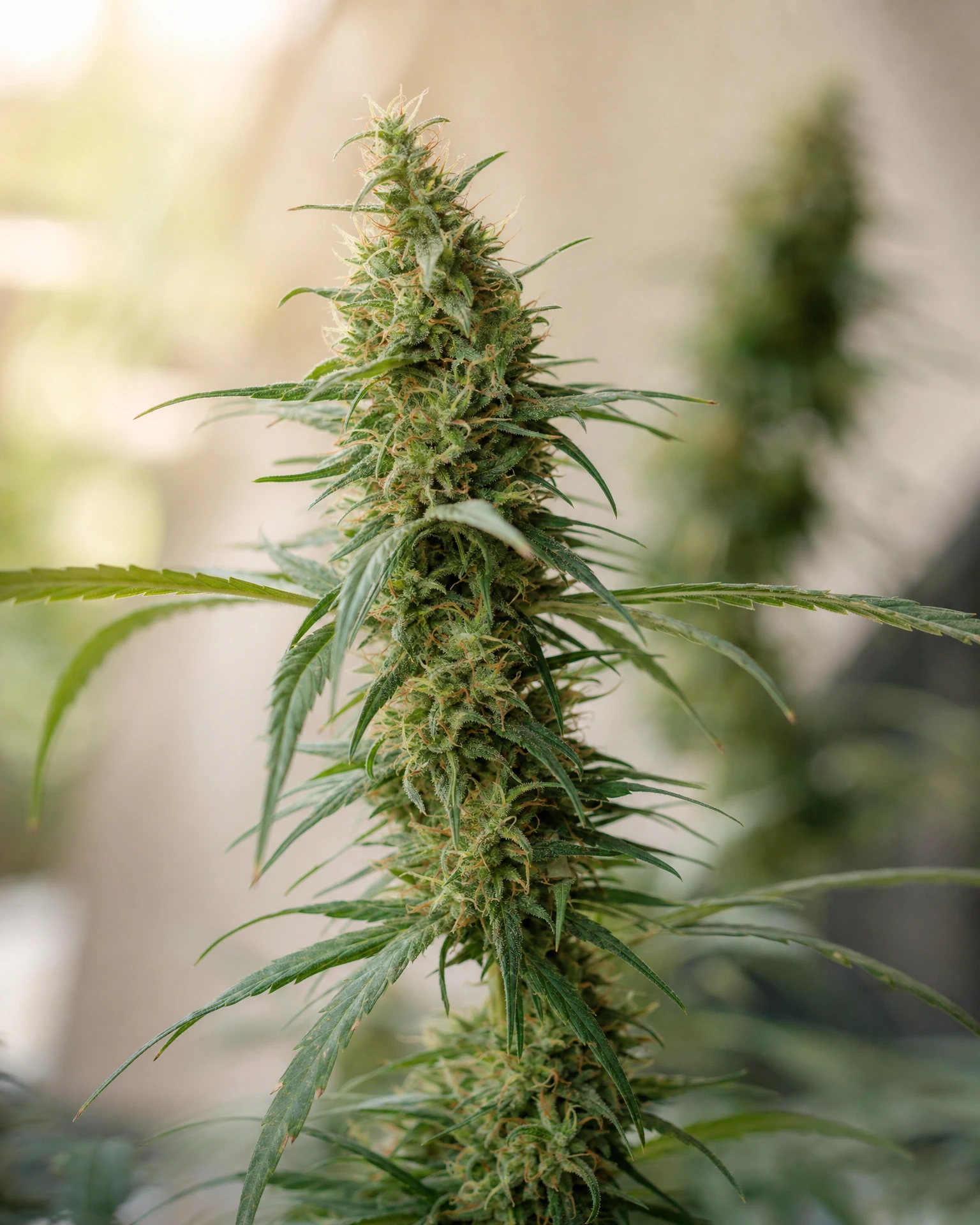Blühende Cannabispflanze der Sorte Doug's Varin