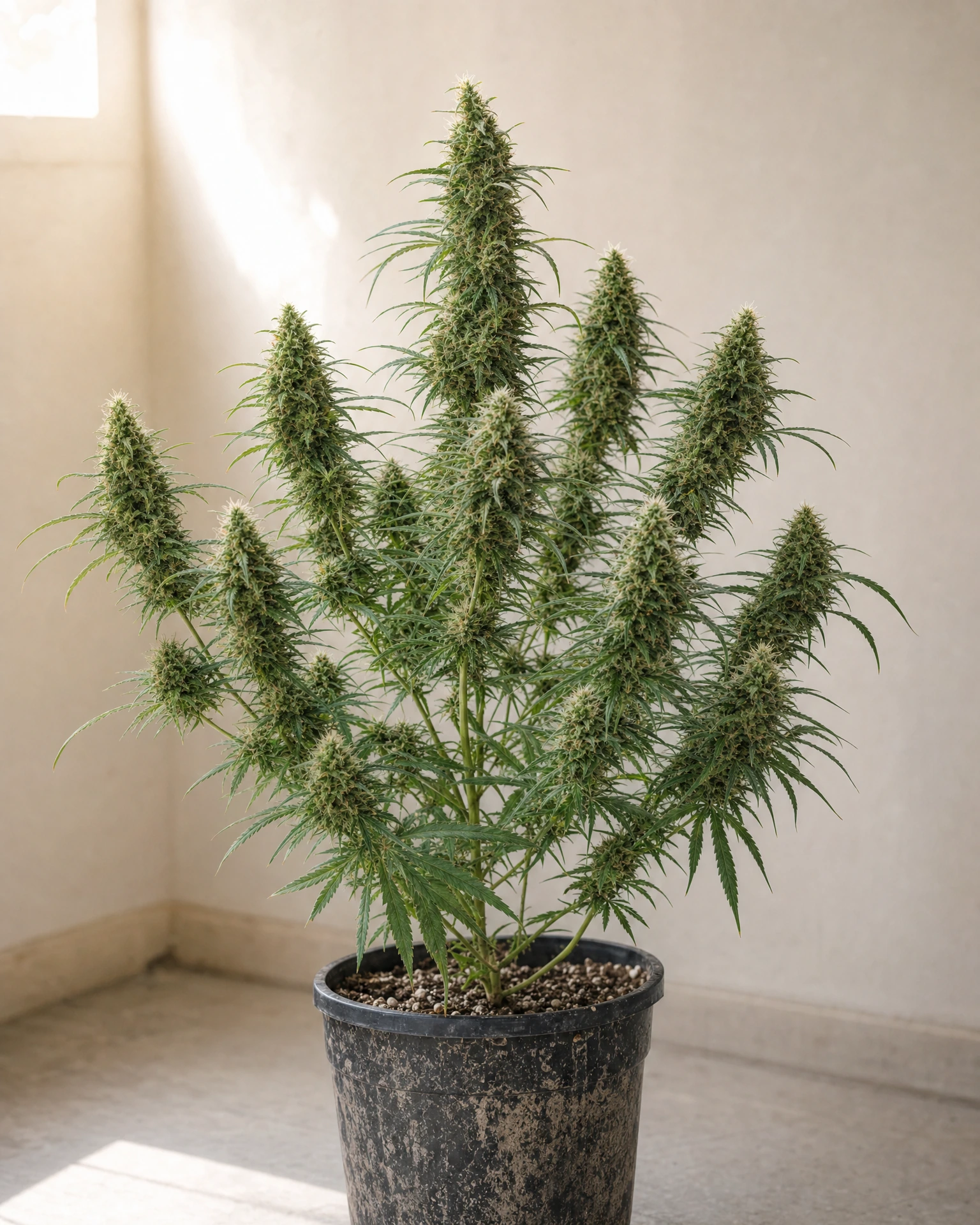 Ausgewachsene Cannabispflanze der Sorte Doug's Varin
