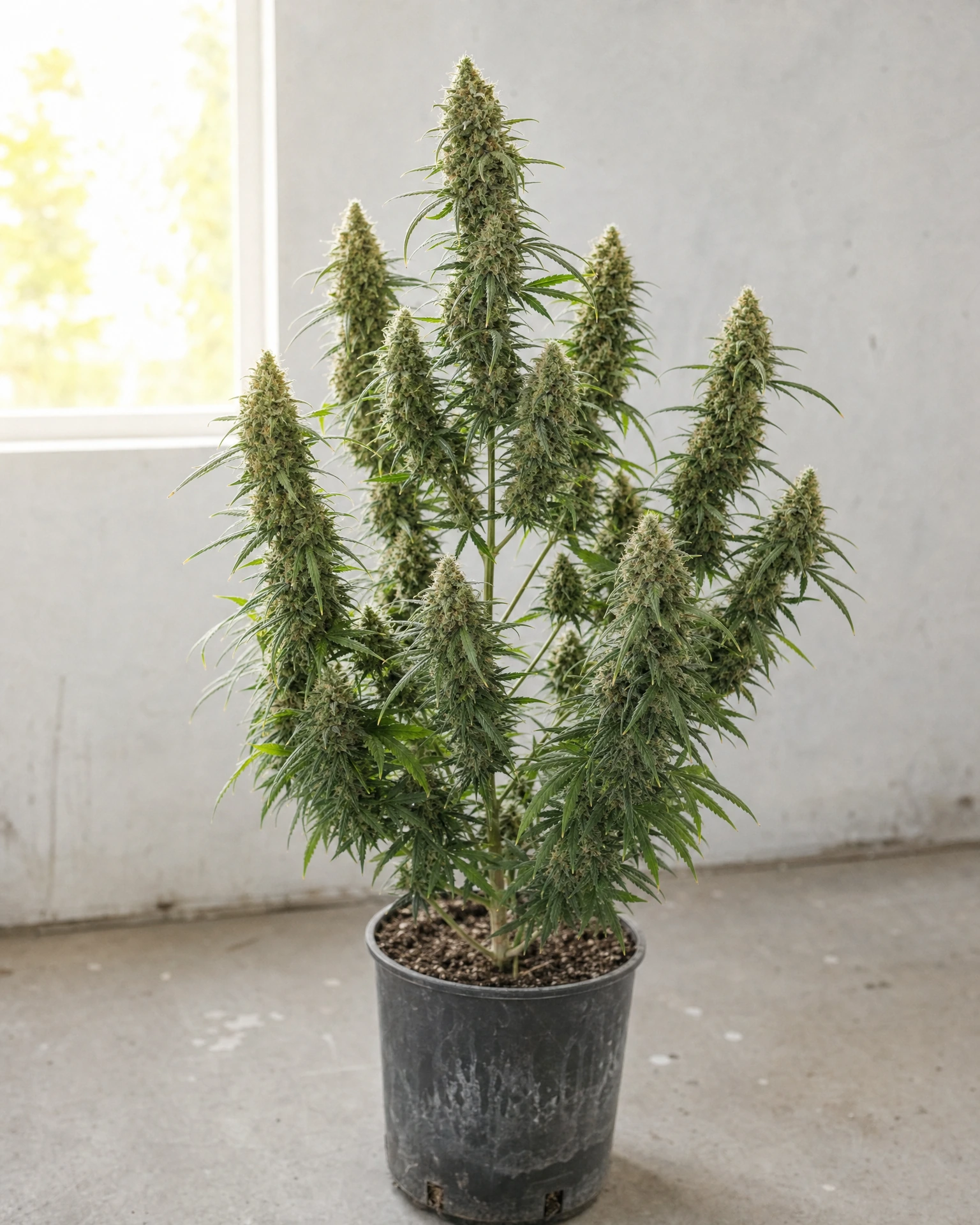Ausgewachsene Cannabispflanze der Sorte Amnesia Triploid