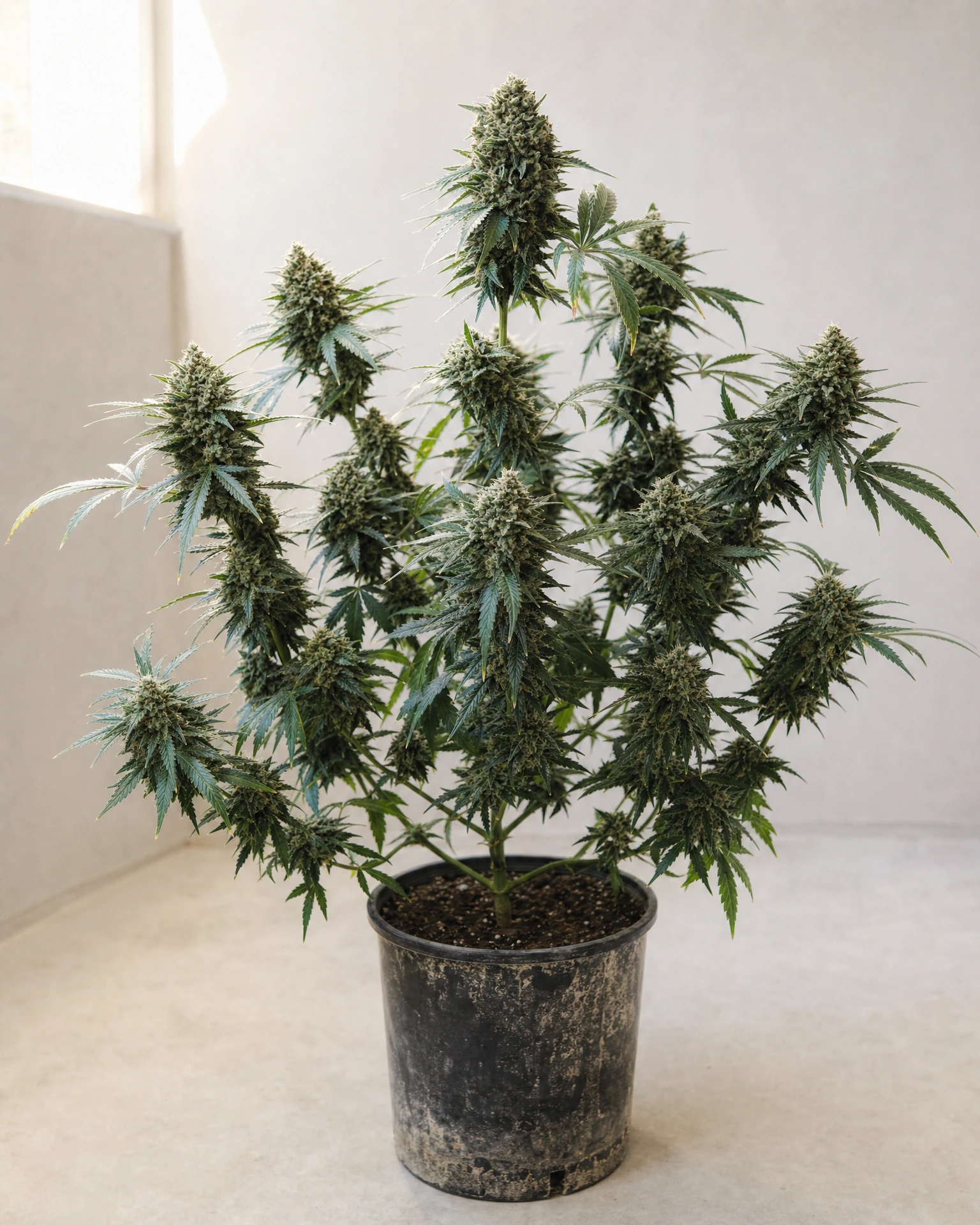 Ausgewachsene Cannabispflanze der Sorte Gorilla Candy Triploid