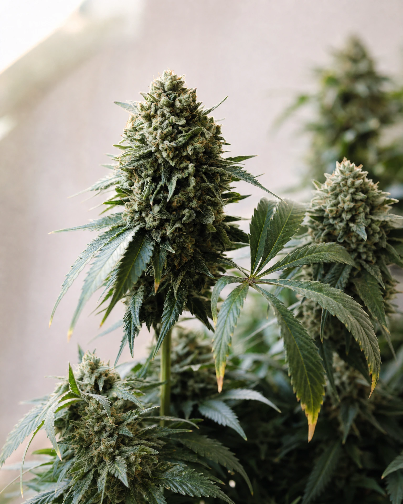 Ausgereifte Cannabispflanze der Sorte Gorilla Candy Triploid aus einem zweiten Blickwinkel
