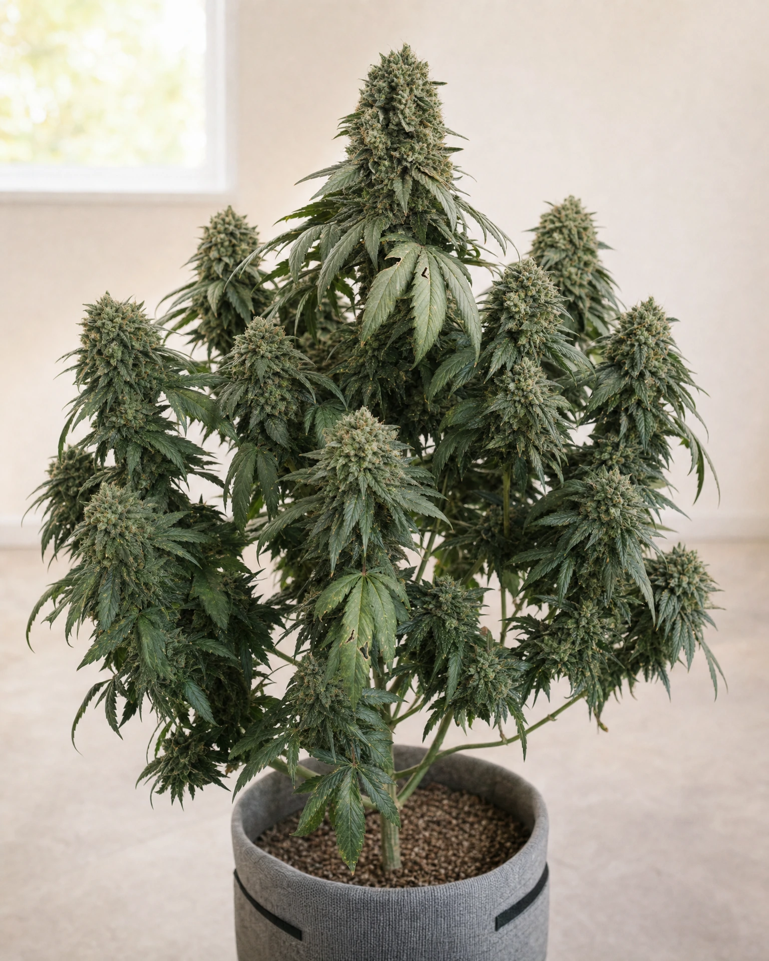 Ausgewachsene Cannabispflanze der Sorte Critical Soma Fast Version
