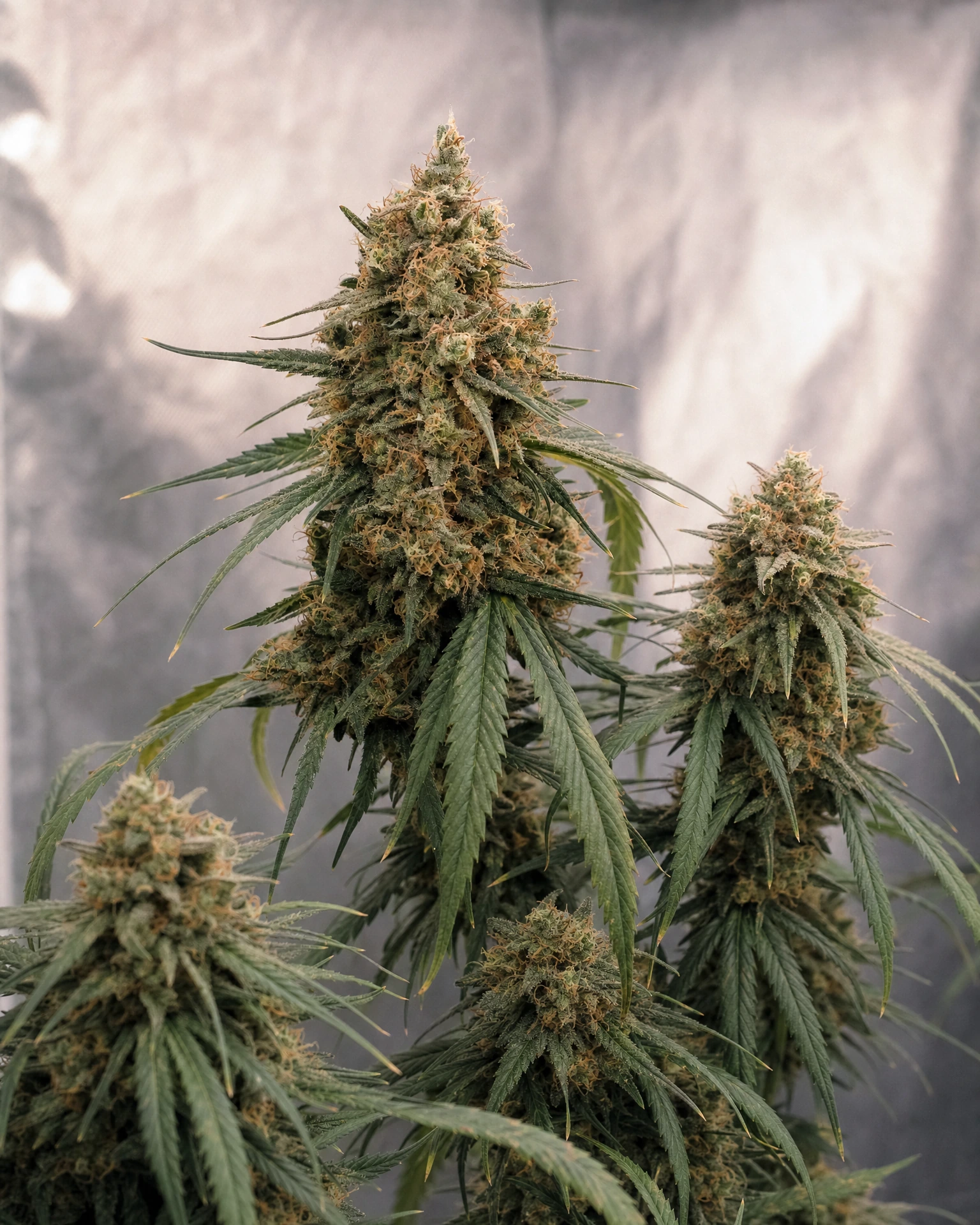 Ausgereifte Cannabispflanze der Sorte AK-47 Fast Version aus einem zweiten Blickwinkel