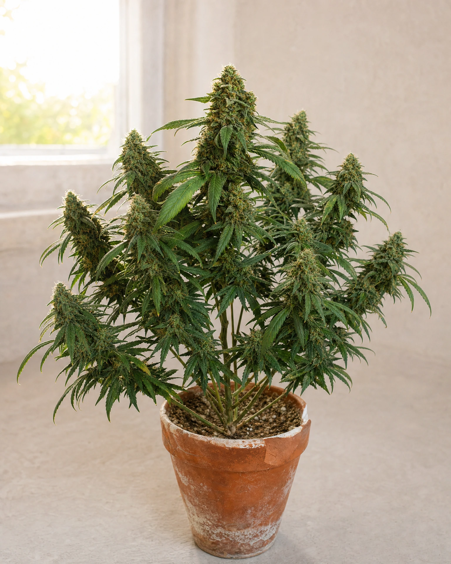 Ausgewachsene Cannabispflanze der Sorte Skunk #1 Regular