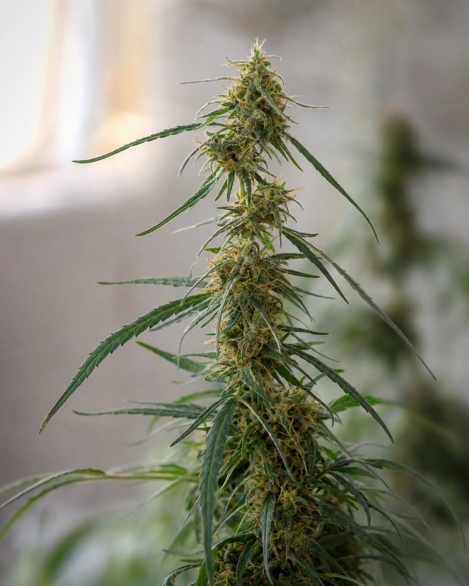 Blühende Cannabispflanze der Sorte Colombian Gold Regular
