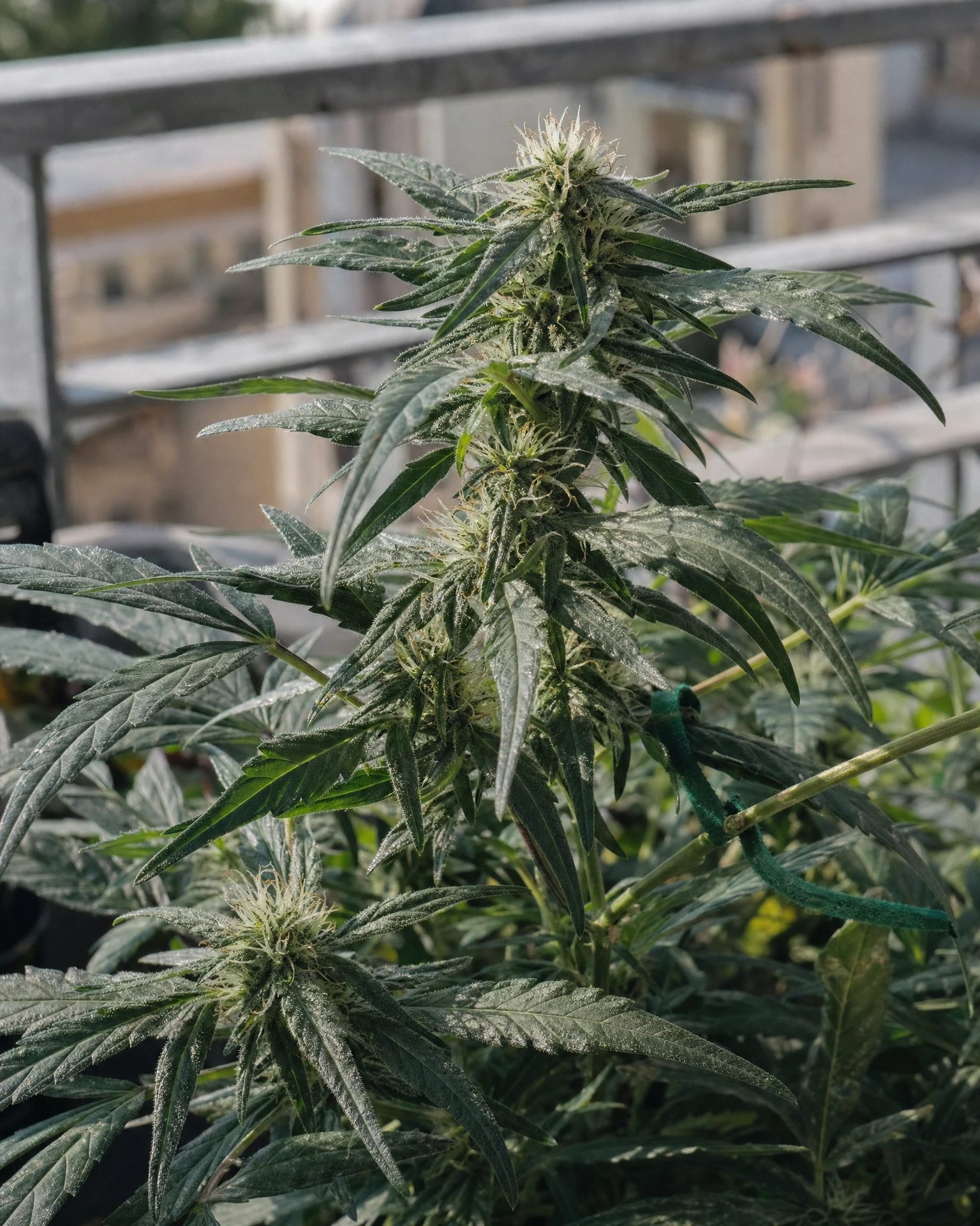 White Widow Regular in der mittleren Blütephase