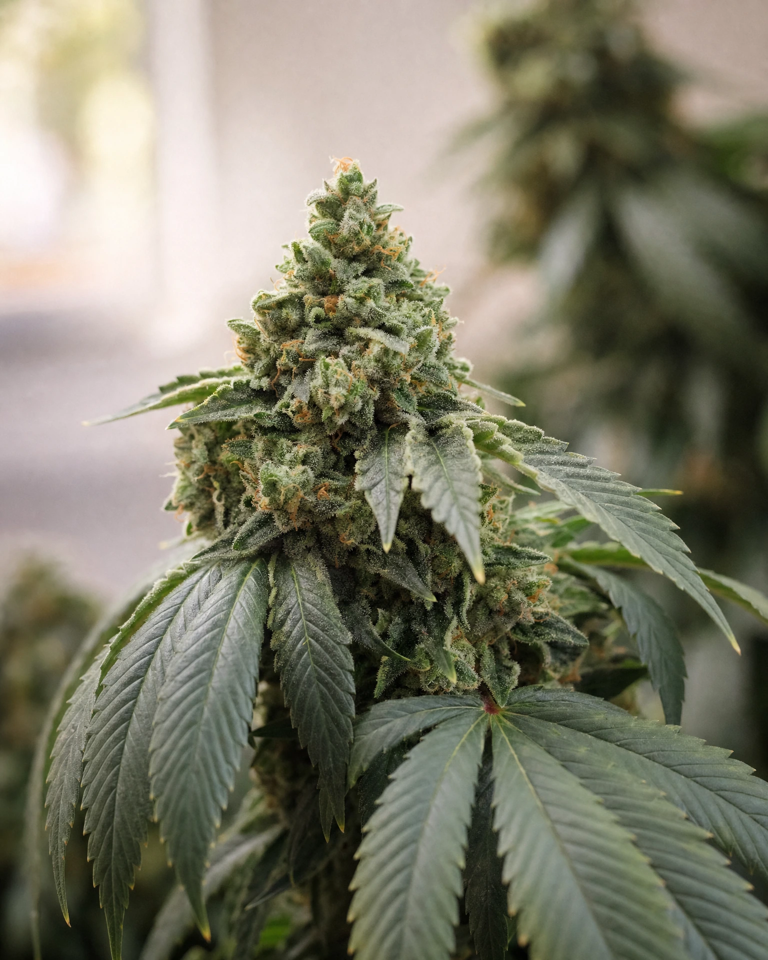 Blühende Cannabispflanze der Sorte OG Kush Regular