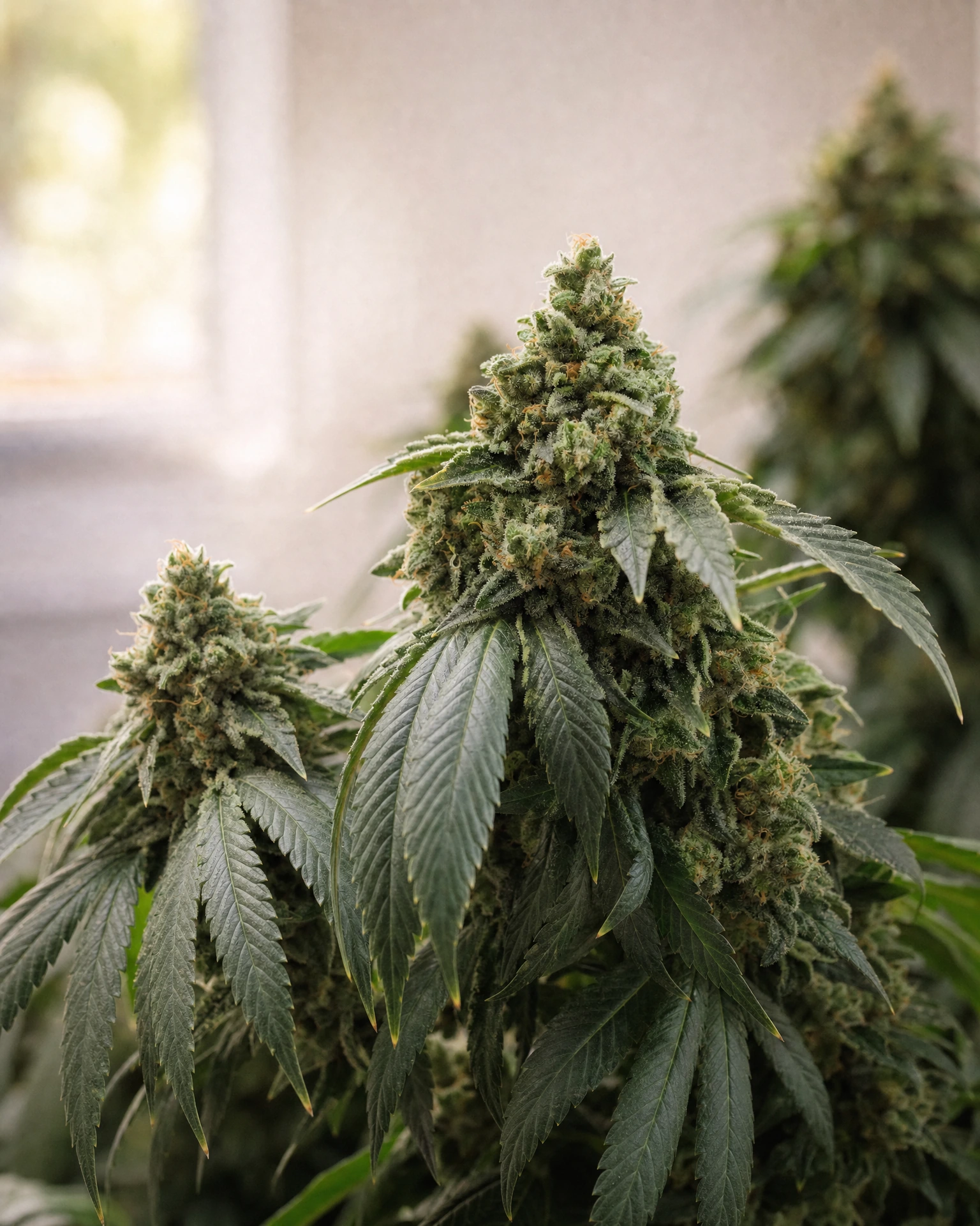 Ausgereifte Cannabispflanze der Sorte OG Kush Regular aus einem zweiten Blickwinkel
