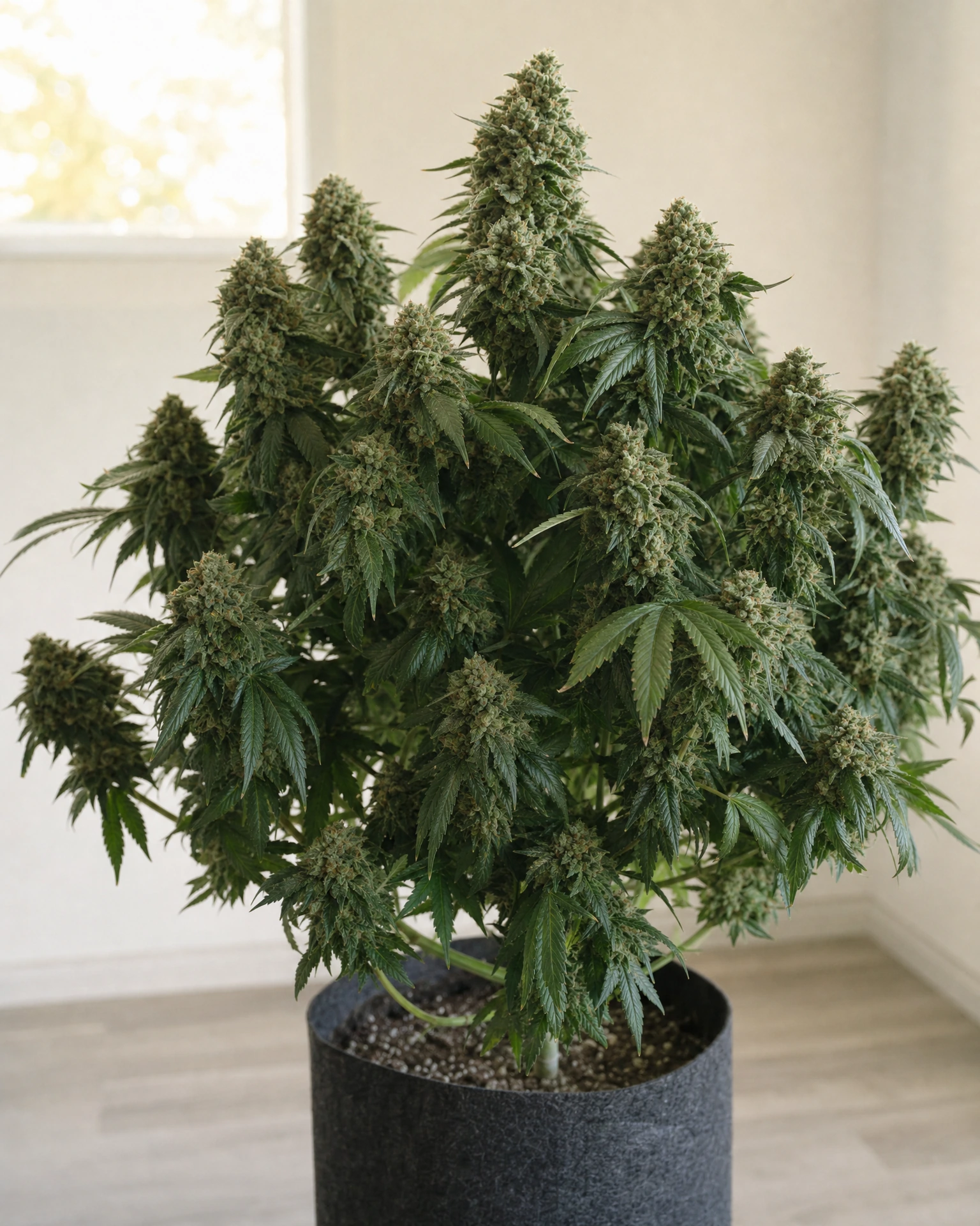 Ausgewachsene Cannabispflanze der Sorte Chemdog #4 Regular