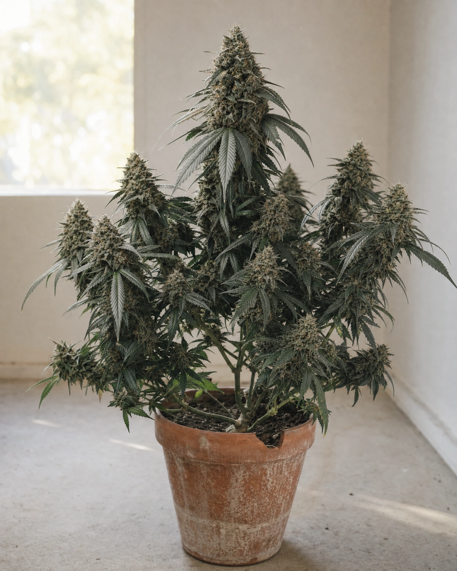 Ausgewachsene Cannabispflanze der Sorte Black Forest