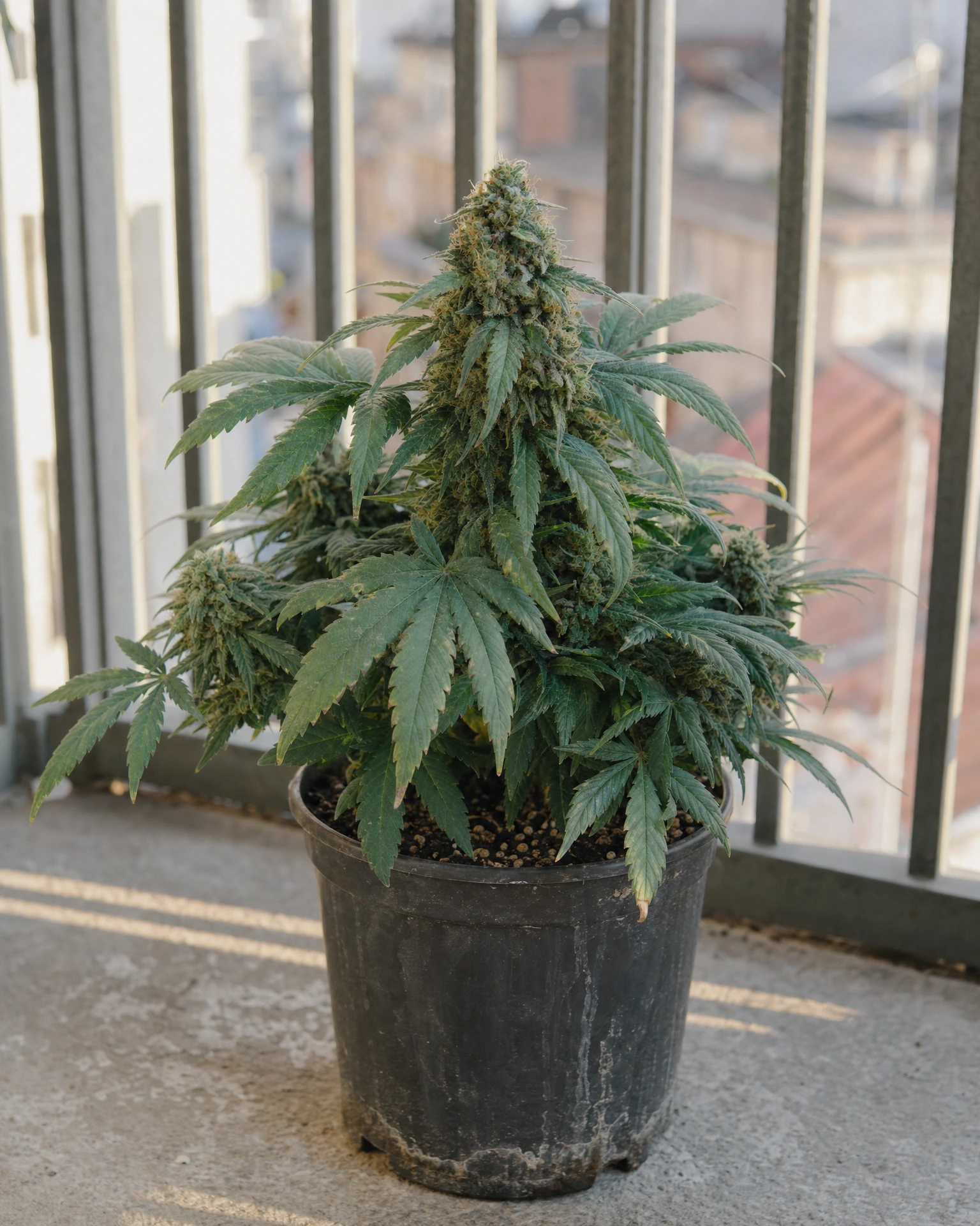 Ausgewachsene Cannabispflanze der Sorte Big Bud Autoflower