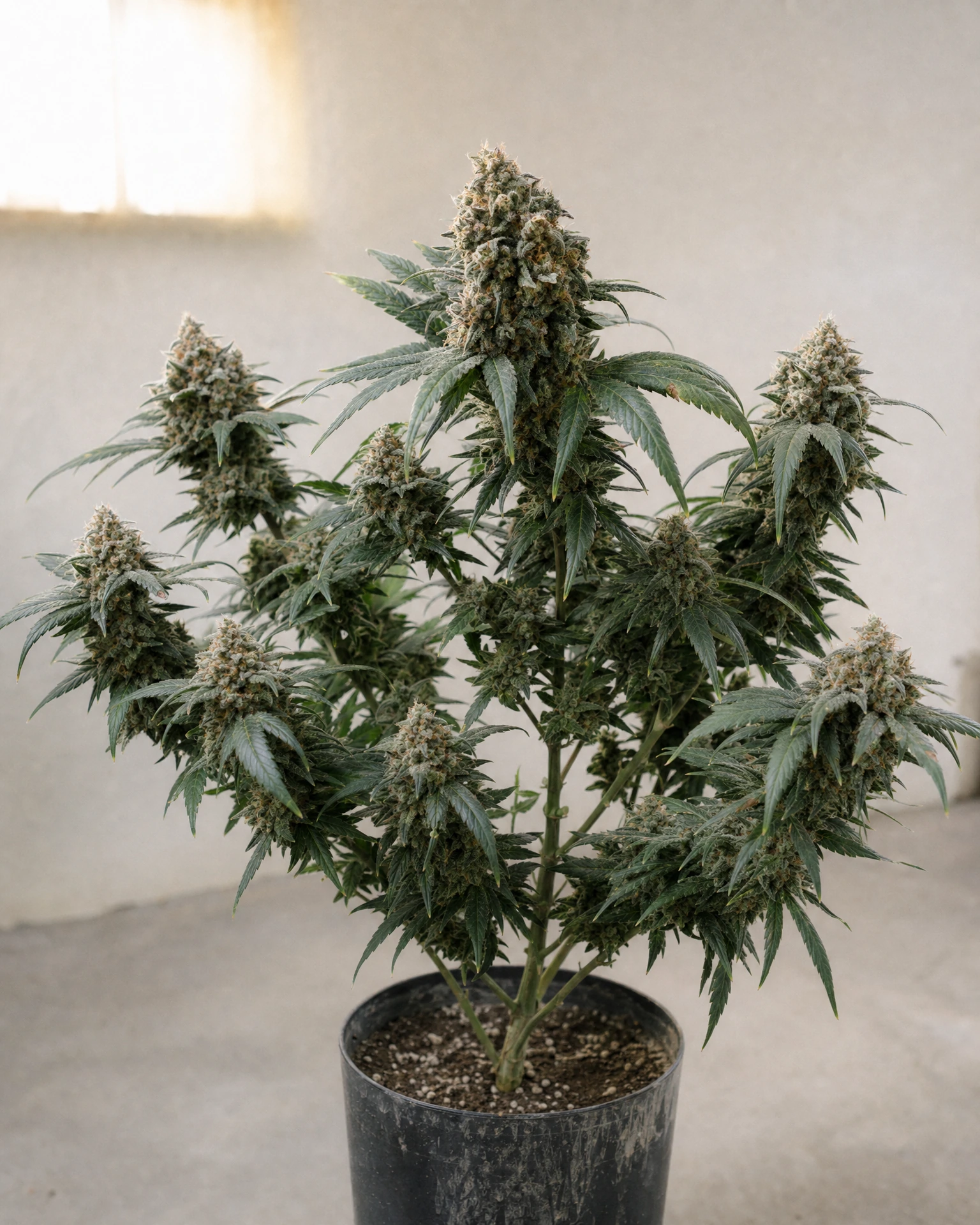 Ausgewachsene Cannabispflanze der Sorte Bubblegum Sherbet