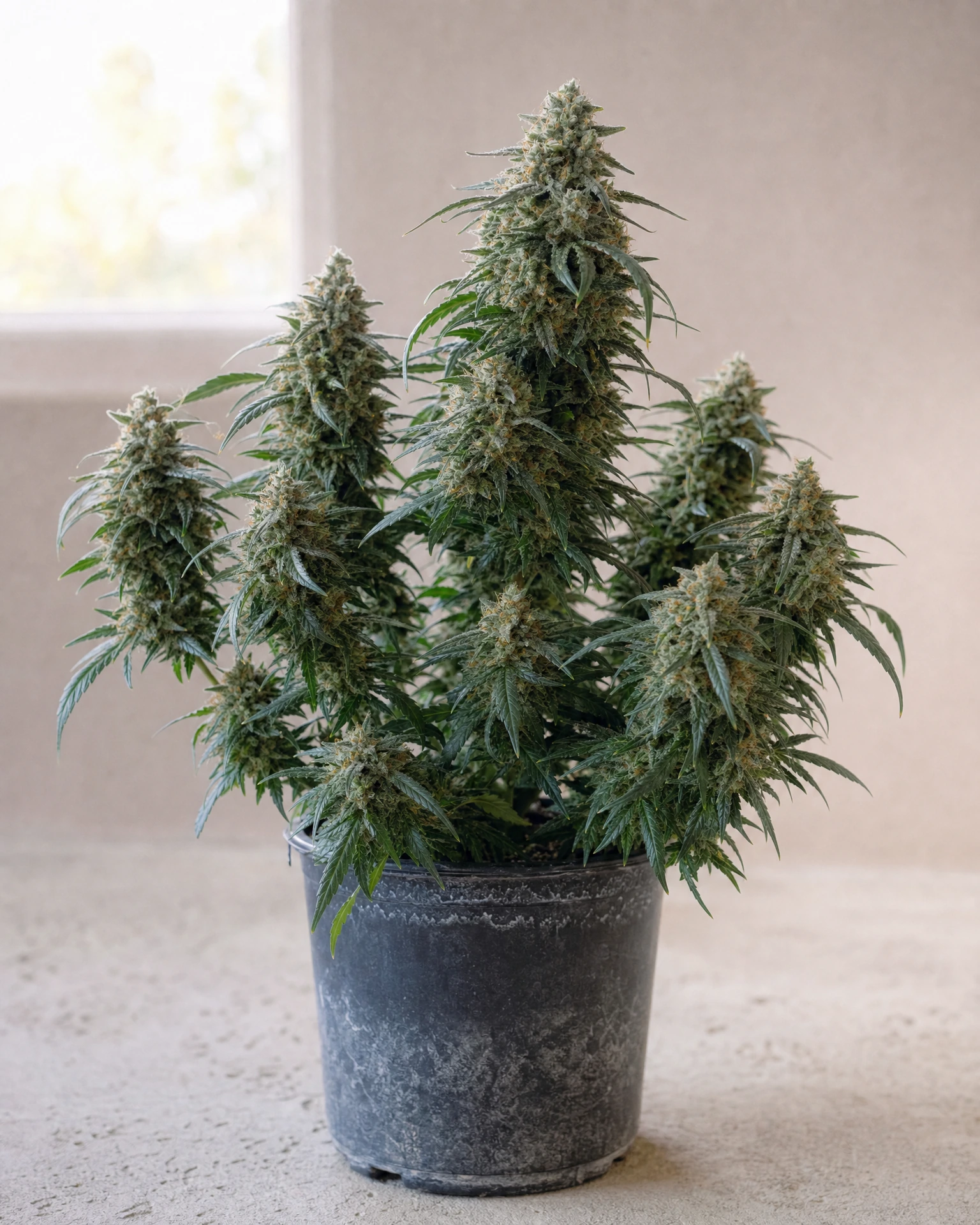 Ausgewachsene Cannabispflanze der Sorte Bruce Banner Autoflower