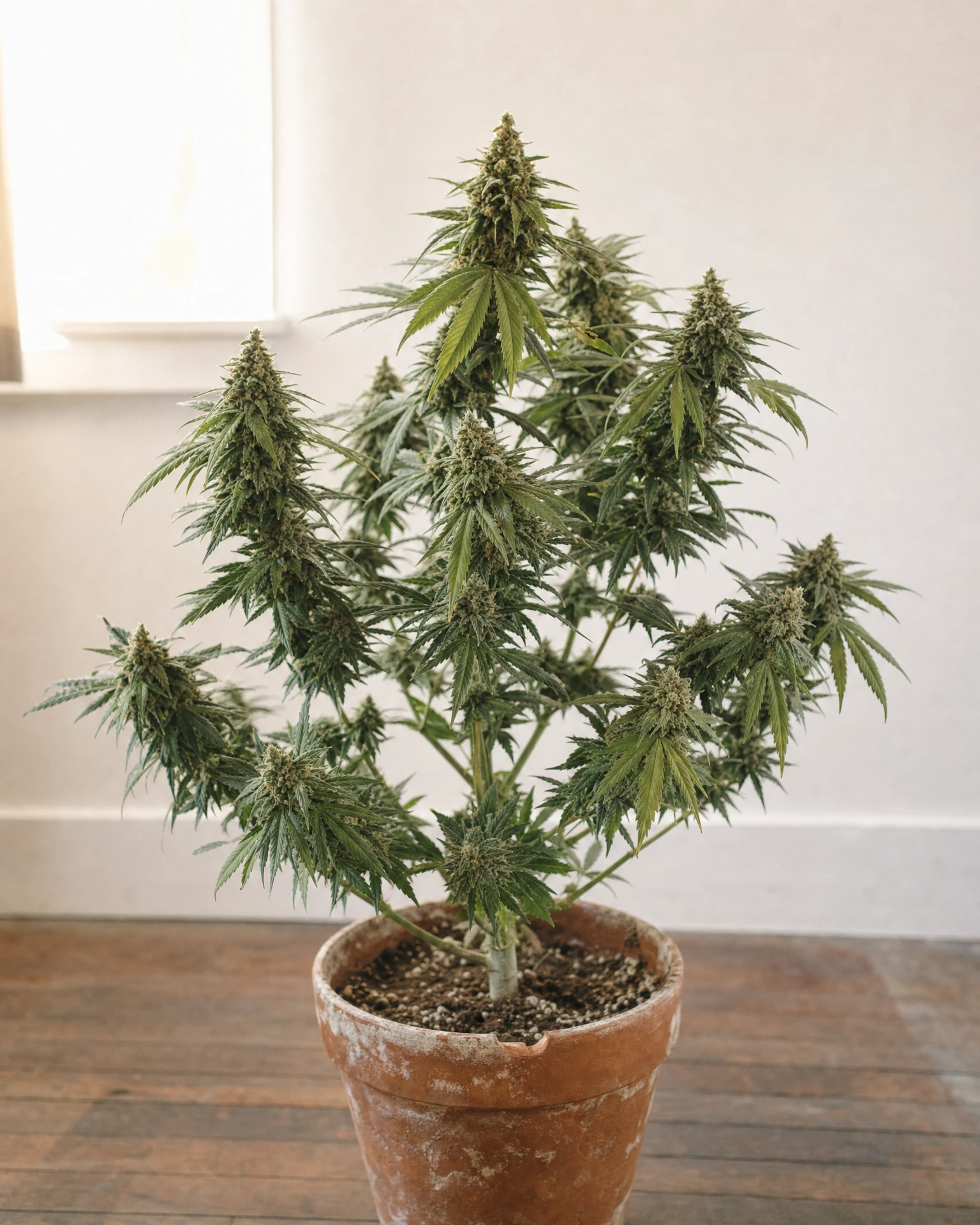 Ausgewachsene Cannabispflanze der Sorte Cannatonic