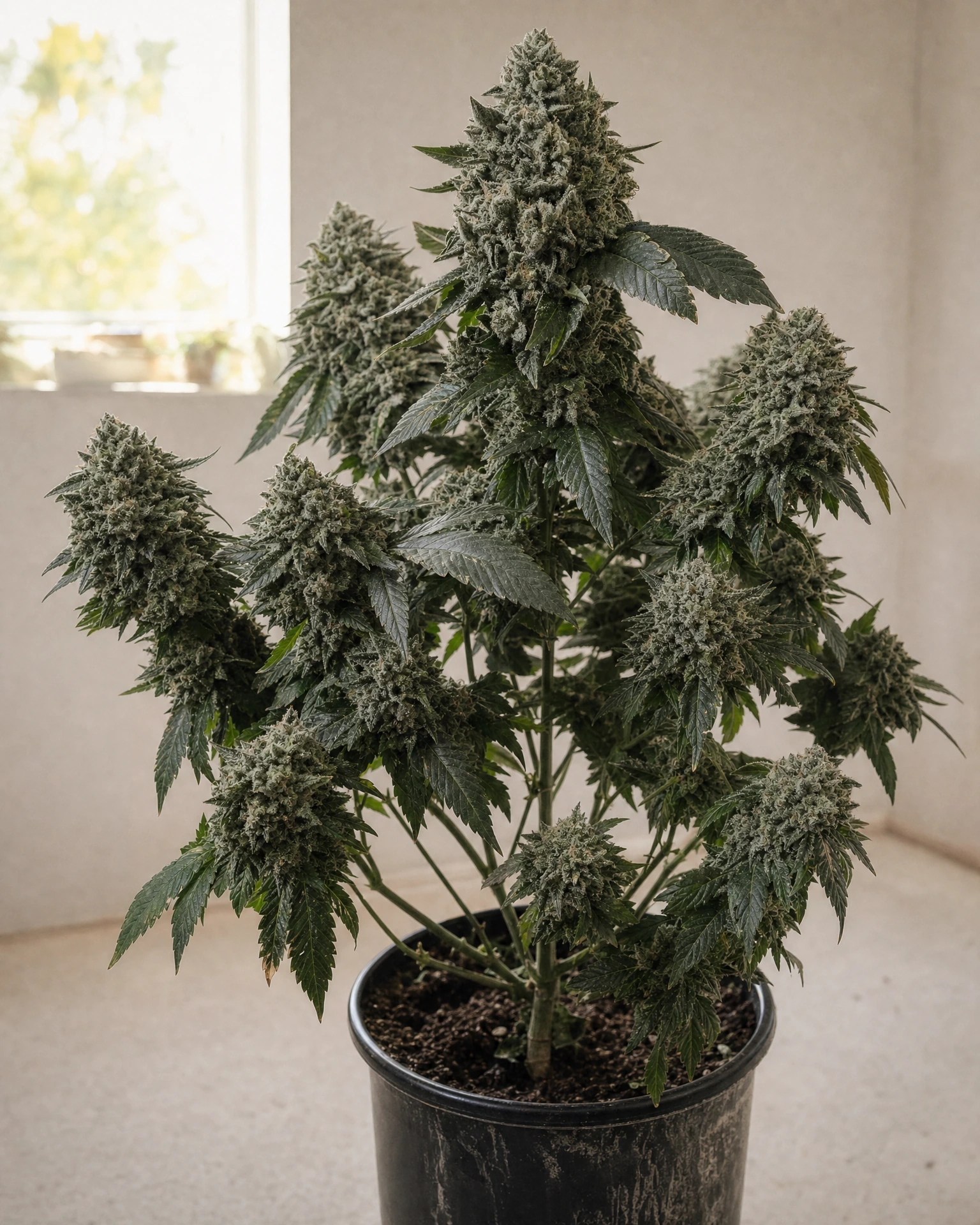 Ausgewachsene Cannabispflanze der Sorte White Widow