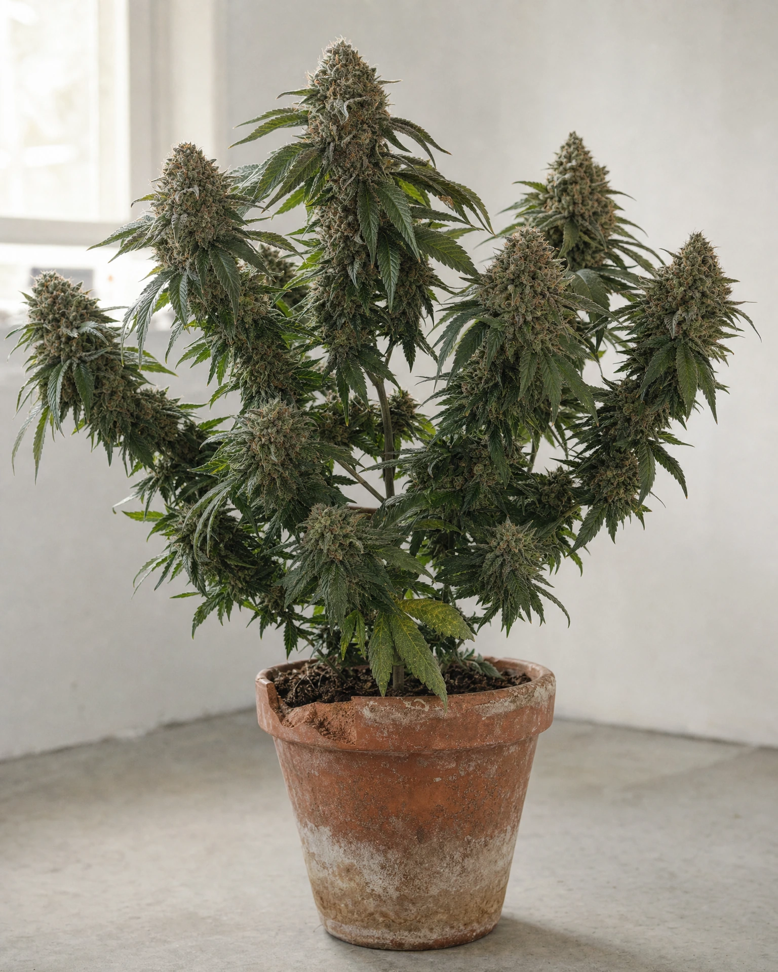 Ausgewachsene Cannabispflanze der Sorte Girl Scout Cookies
