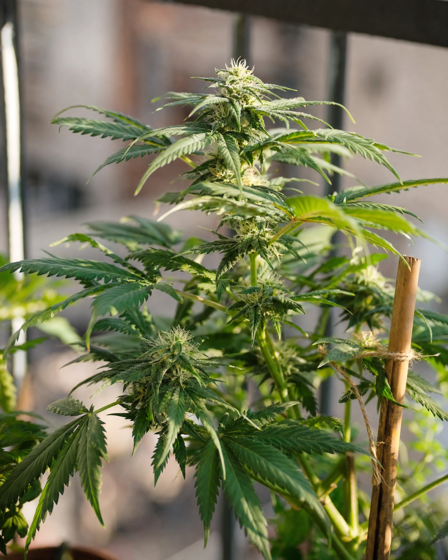 Mimosa Autoflower in der mittleren Blütephase