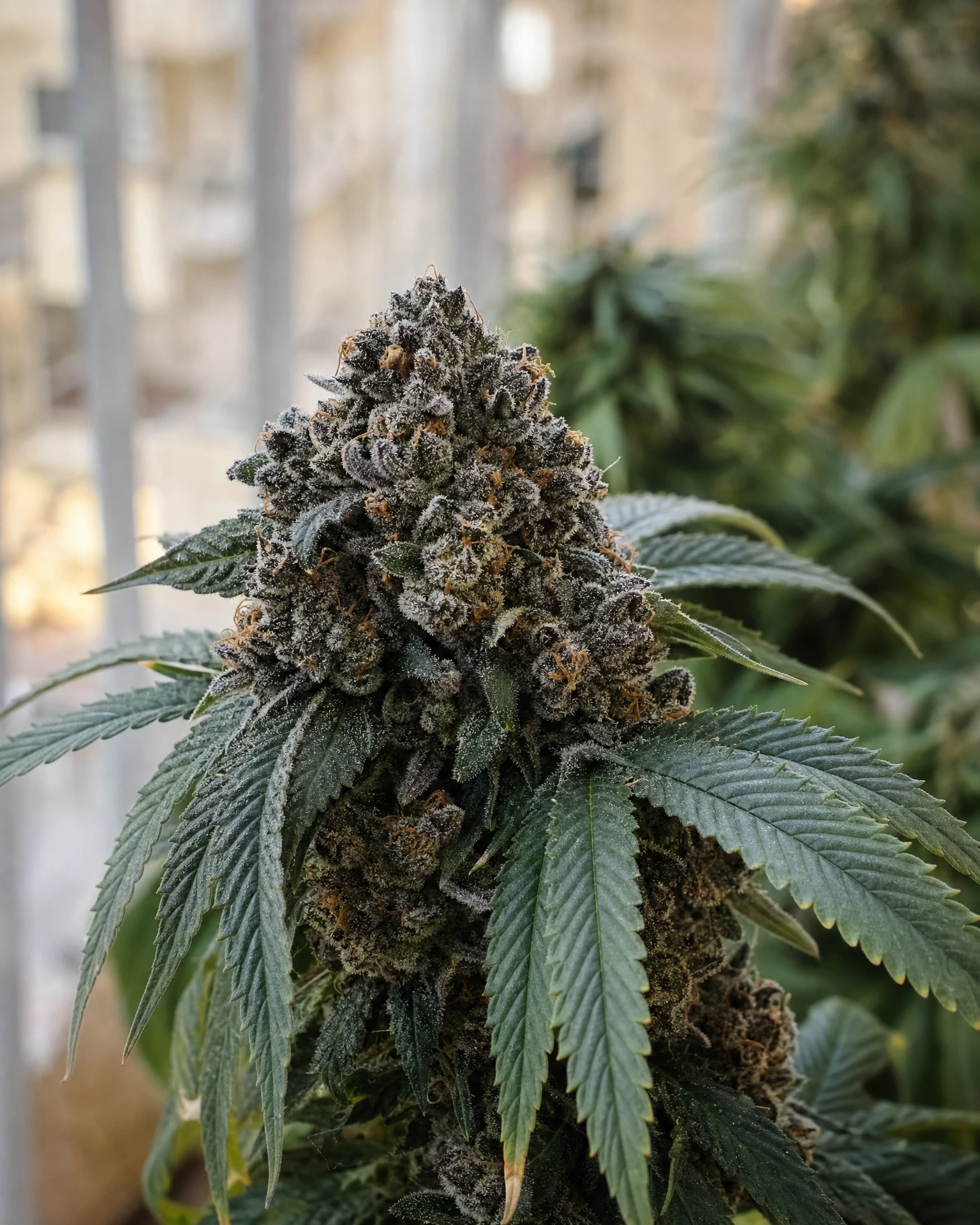 Blühende Cannabispflanze der Sorte Permanent Marker Autoflower